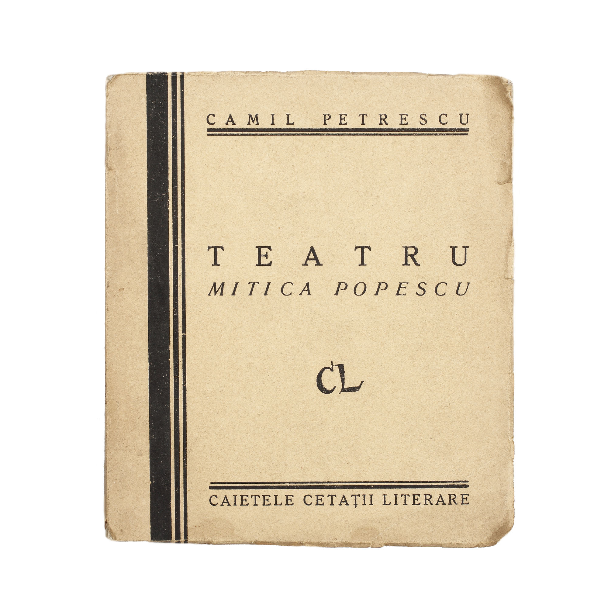 "Mitică Popescu", de Camil Petrescu, Bucureşti, 1928, poartă dedicaţia către personajul Mitică Popescu şi semnătura olografă a autorului 