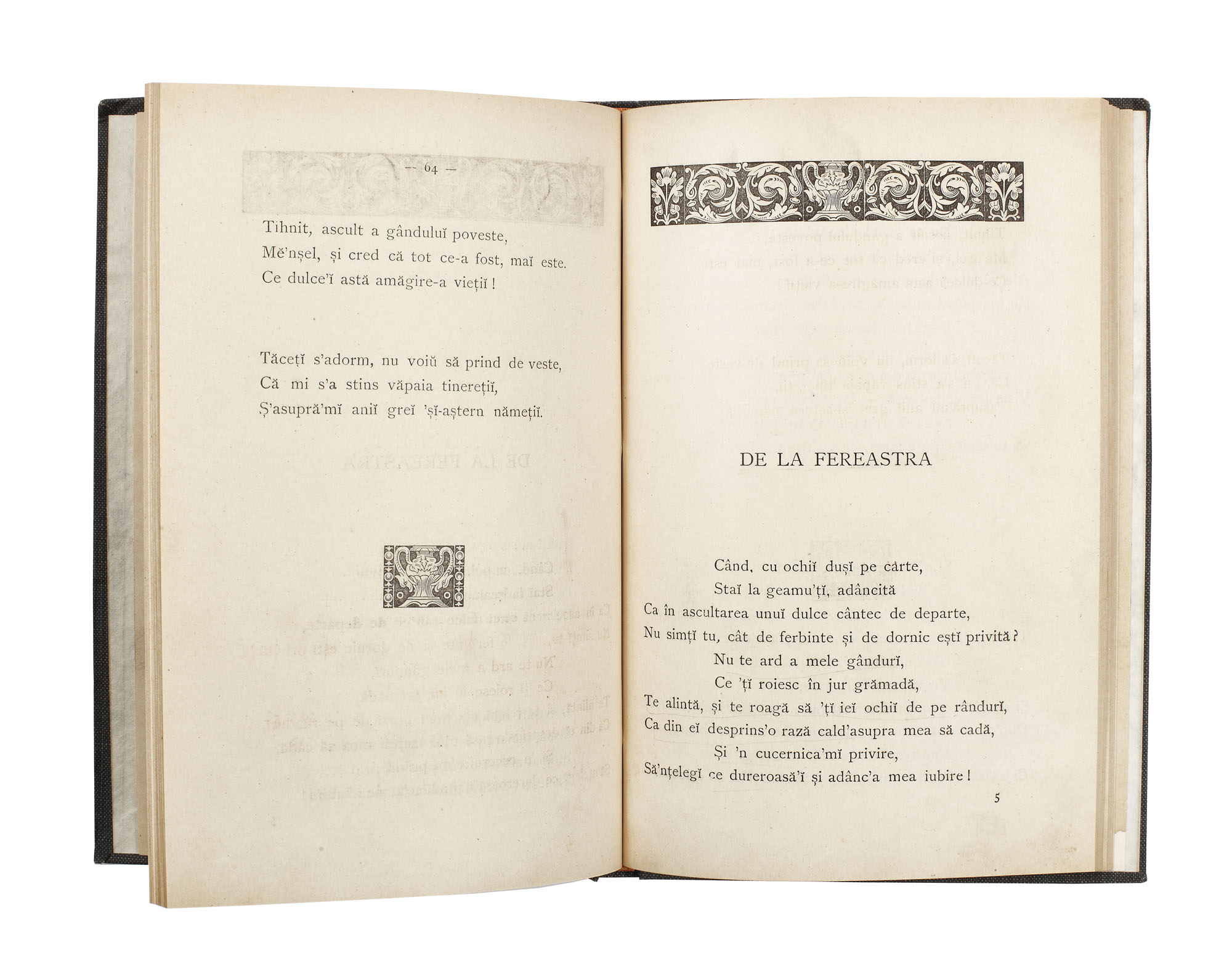 "Poesii", de Alexandru Vlahuţă, Bucureşti, 1887 