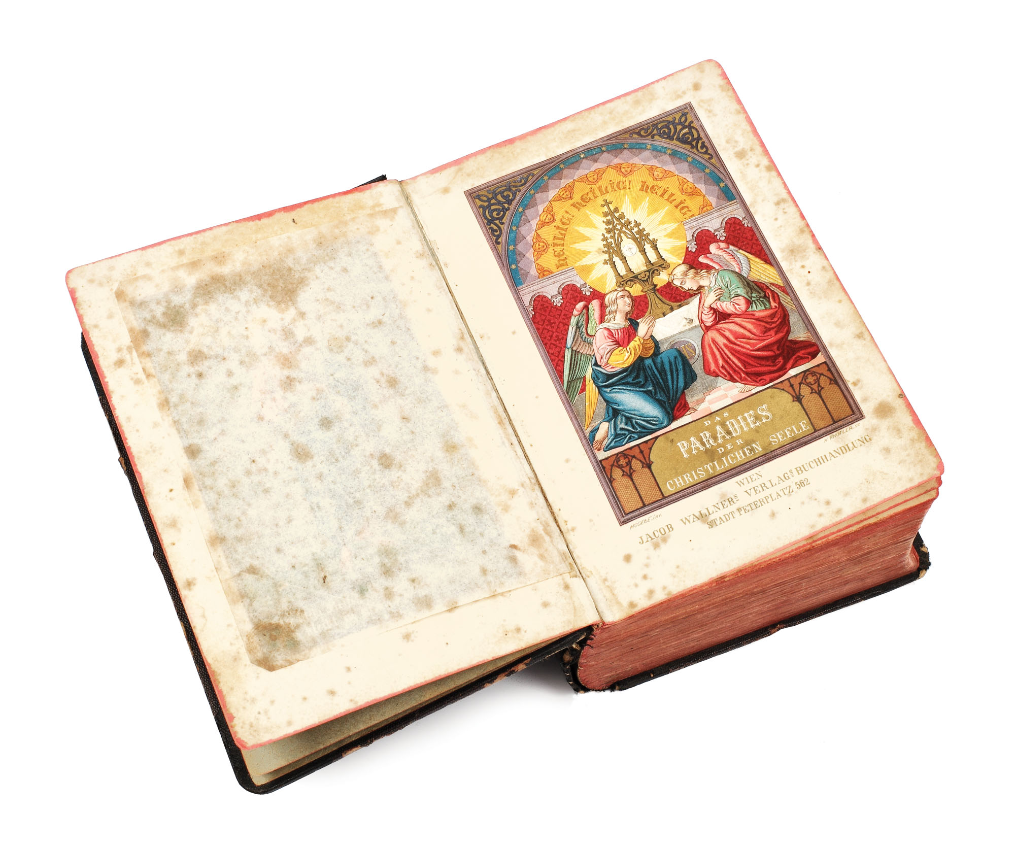 "Paradisul Creştinilor", de Sibourt, Episcopul de Paris, Viena, 1854, conţine 5 gravuri şi 4 cromolitografii