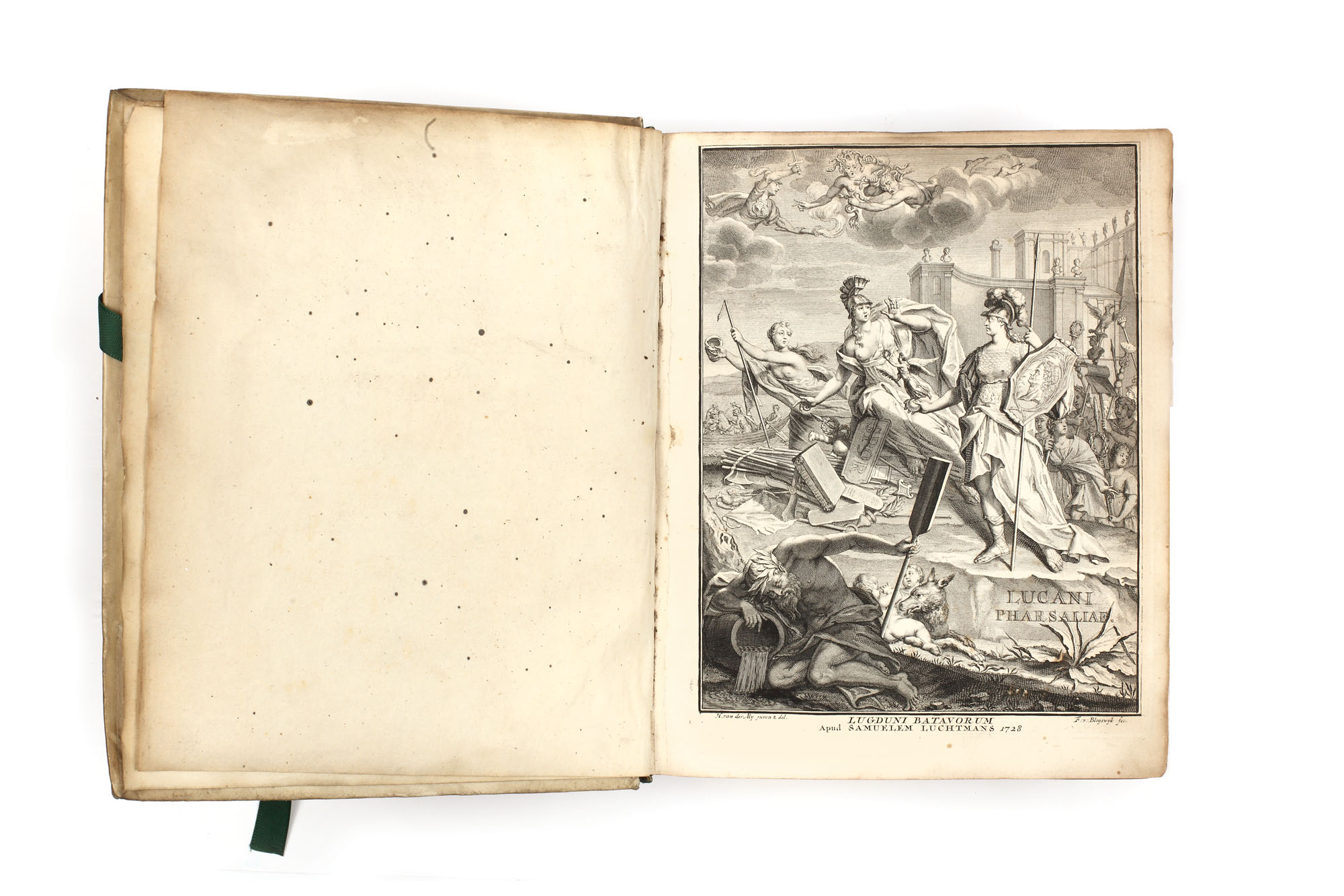 "Pharsalia", de Lucan, editată de Francisco Oudendorpio, publicată de Samuelem Luchtmans, 1728