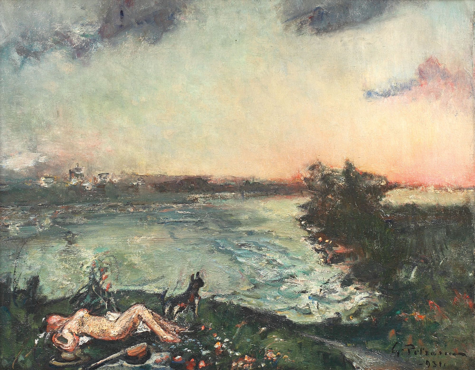 Nud pe marginea apei