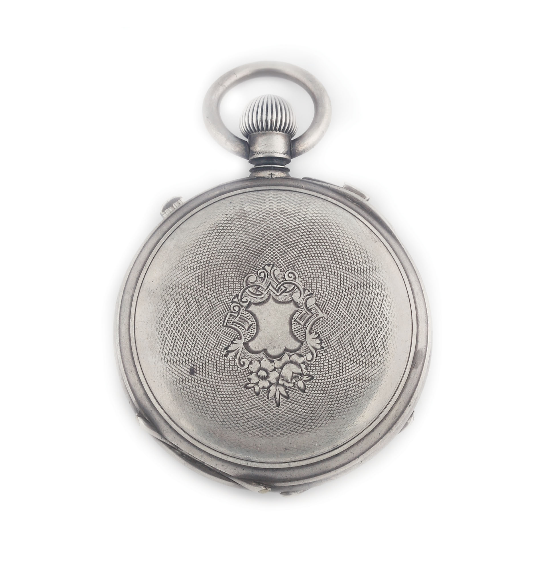 Ceas de buzunar cu plateau și spiral Breguet, chronograph, din argint, 1880
