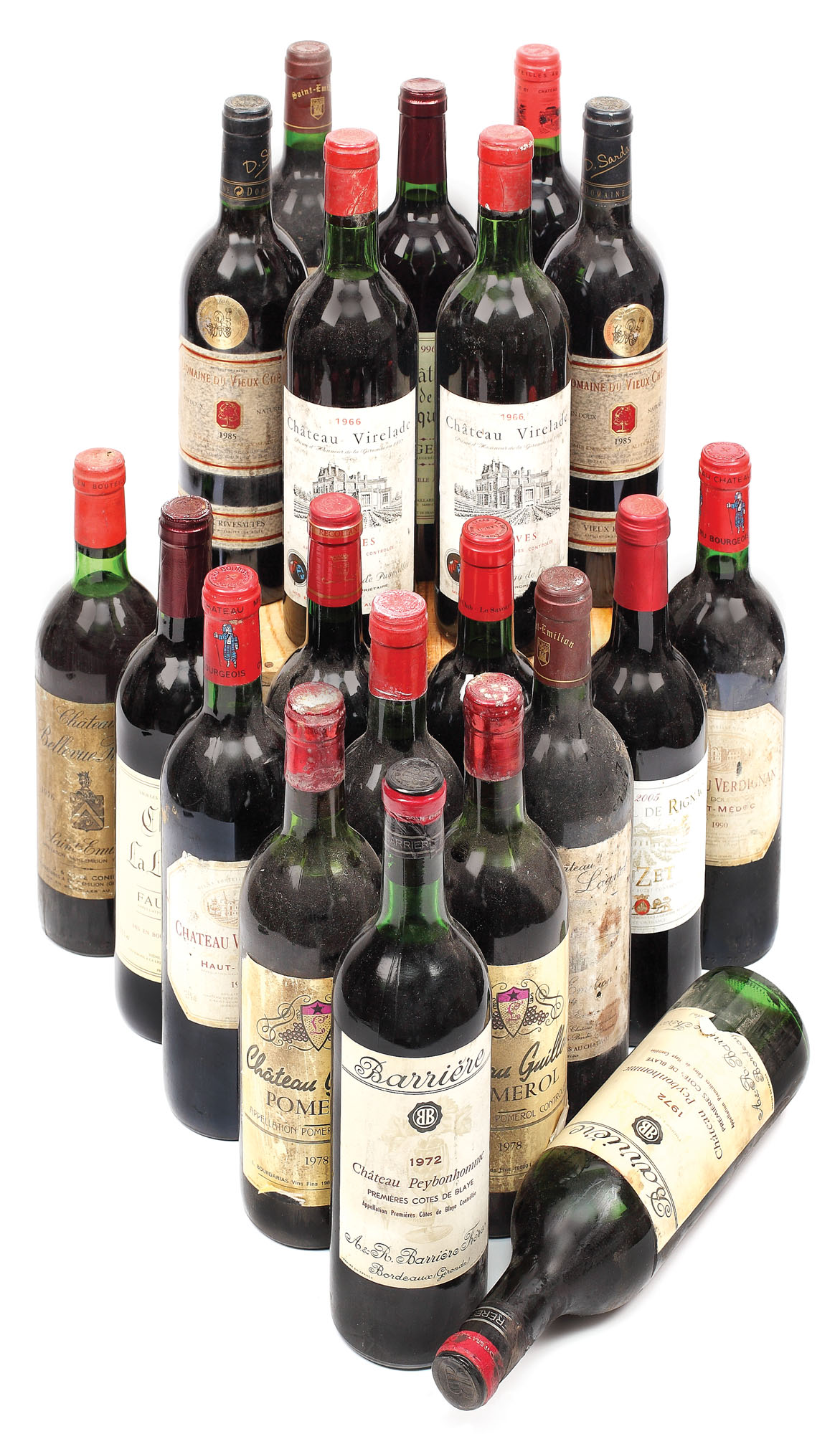 Mini-colecție de 20 de sticle de vin franțuzesc