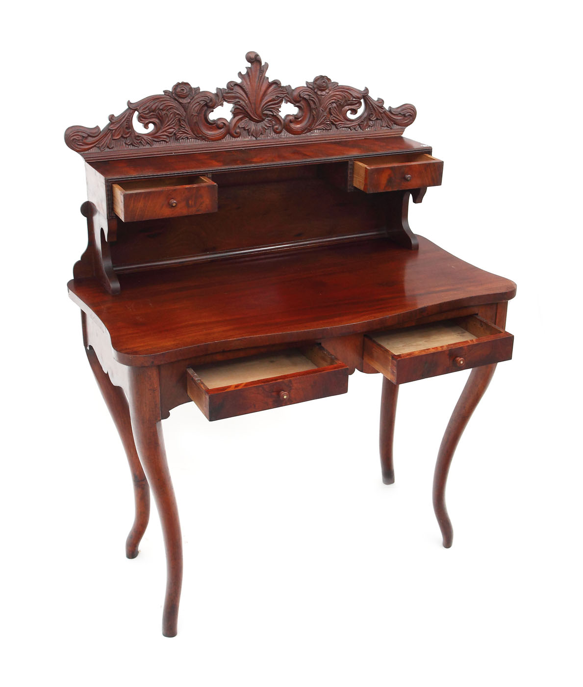 Birou secretaire din lemn de cireș, sfârșitul sec. XIX