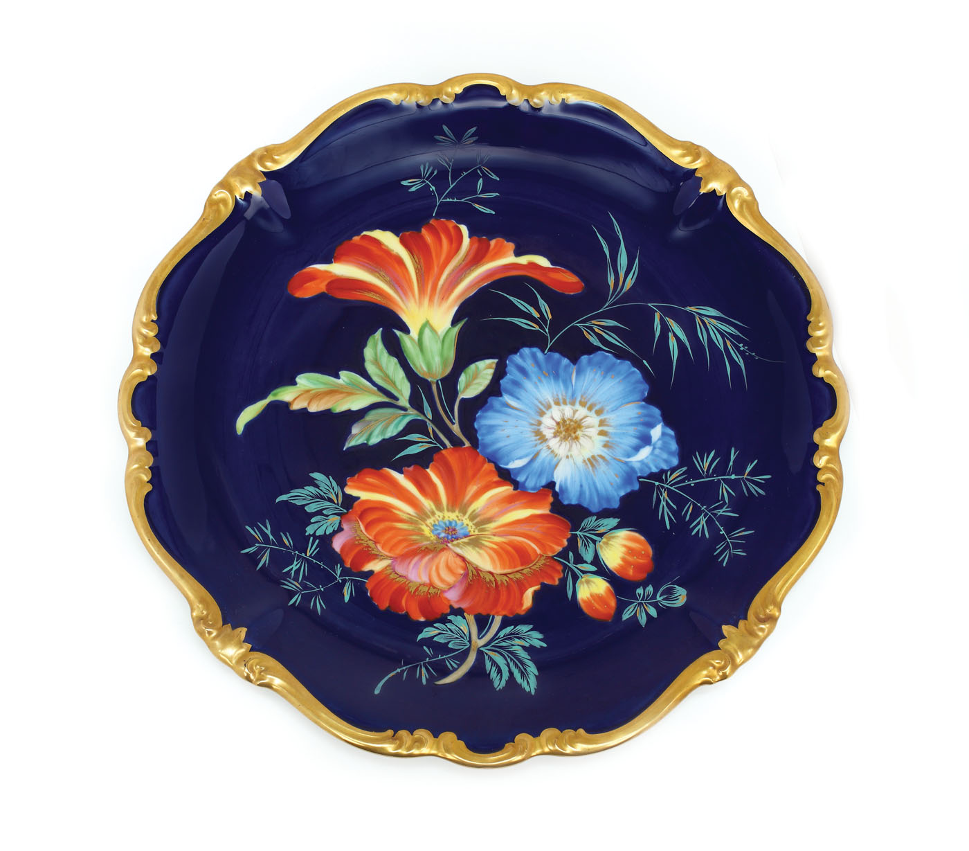 Platou Rosenthal Pompadour, din porțelan pictat manual, 1939