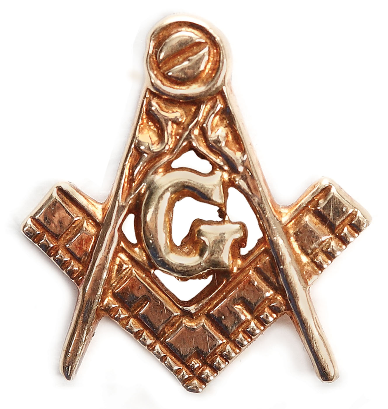 Pin masonic, din aur 