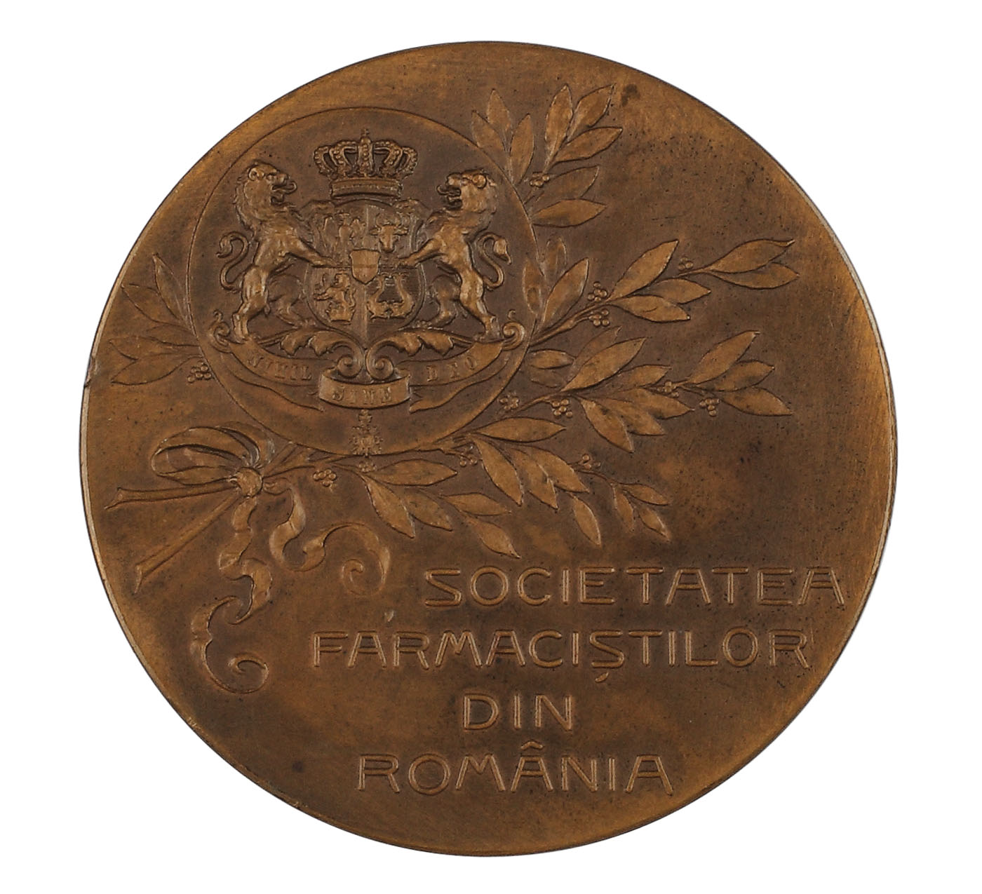 Medalie "Societatea Farmaciștilor din România", Jubileul de 25 de ani, gravor Anton Fessler, 1905