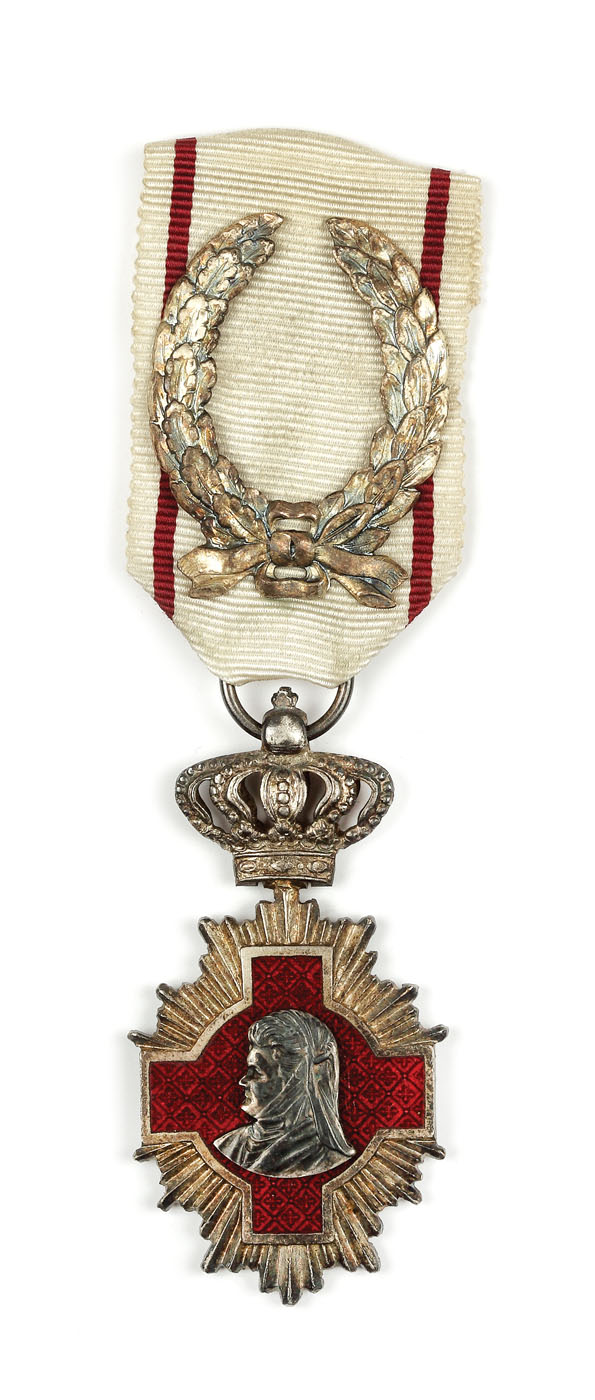  Medalia "Meritul Sanitar", clasa a II-a, model I cu lauri, 1913