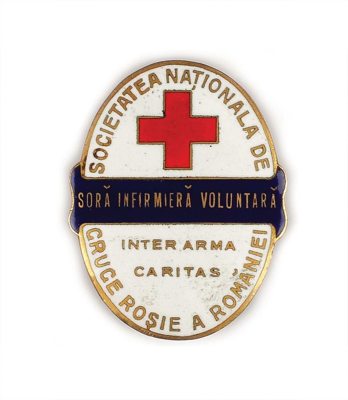 Insignă ”Soră Infirmieră Voluntară” Societatea Națională de Cruce Roșie a României