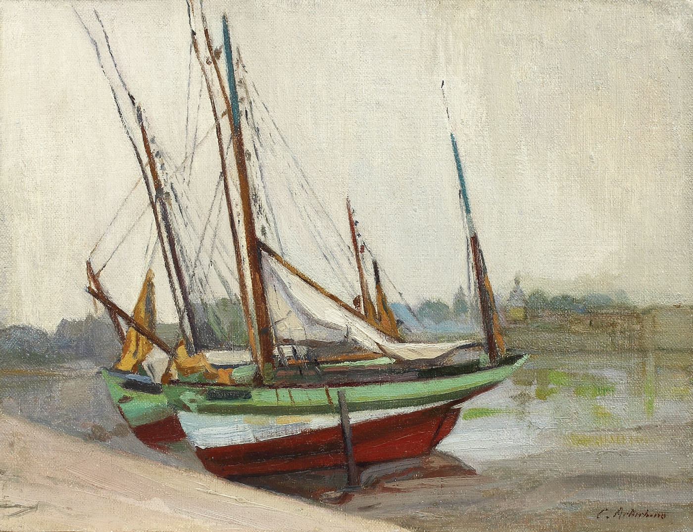 Corăbii în port