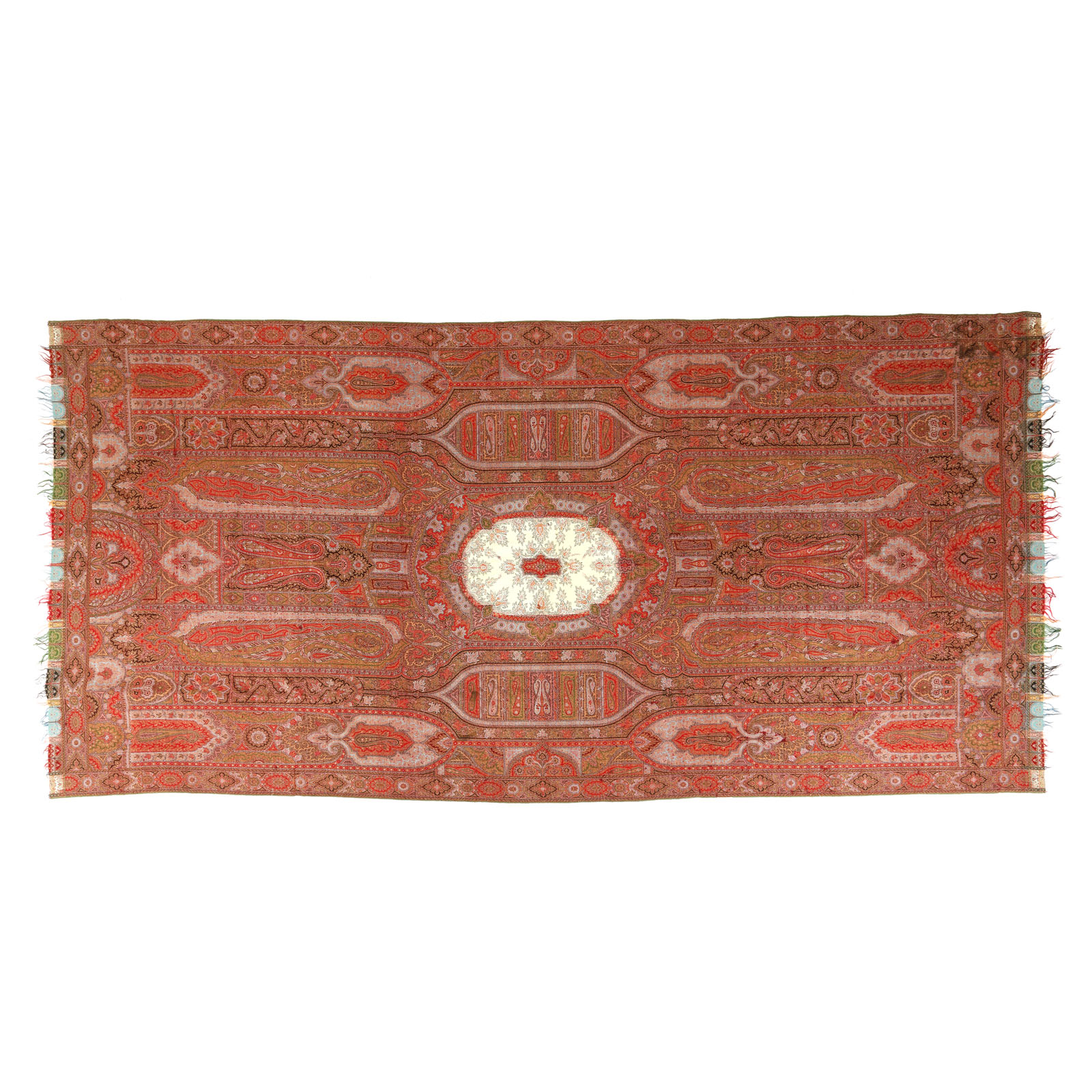Big Persian shawl made of wool, the end of the 19th century