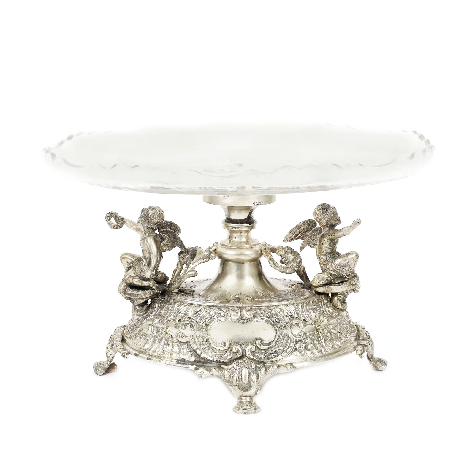 Viennese surtout de table, decorated with putti, approx. 1900