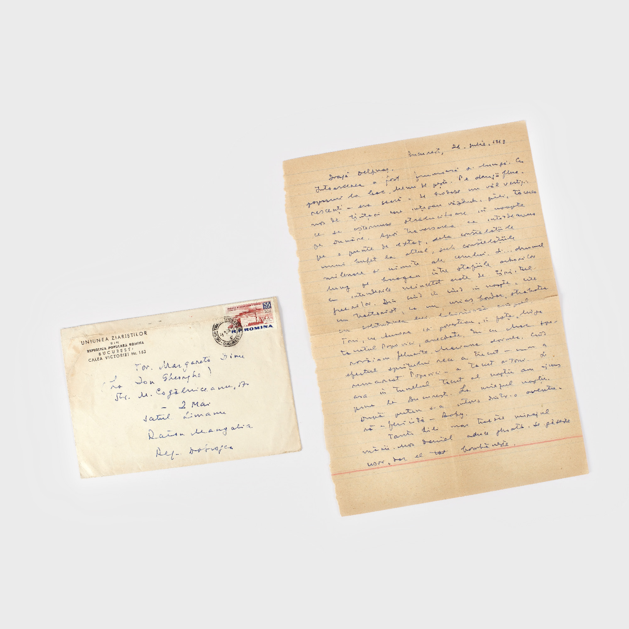 Scrisoare scrisă şi semnată olograf de Stephan Roll, 20 iunie 1963