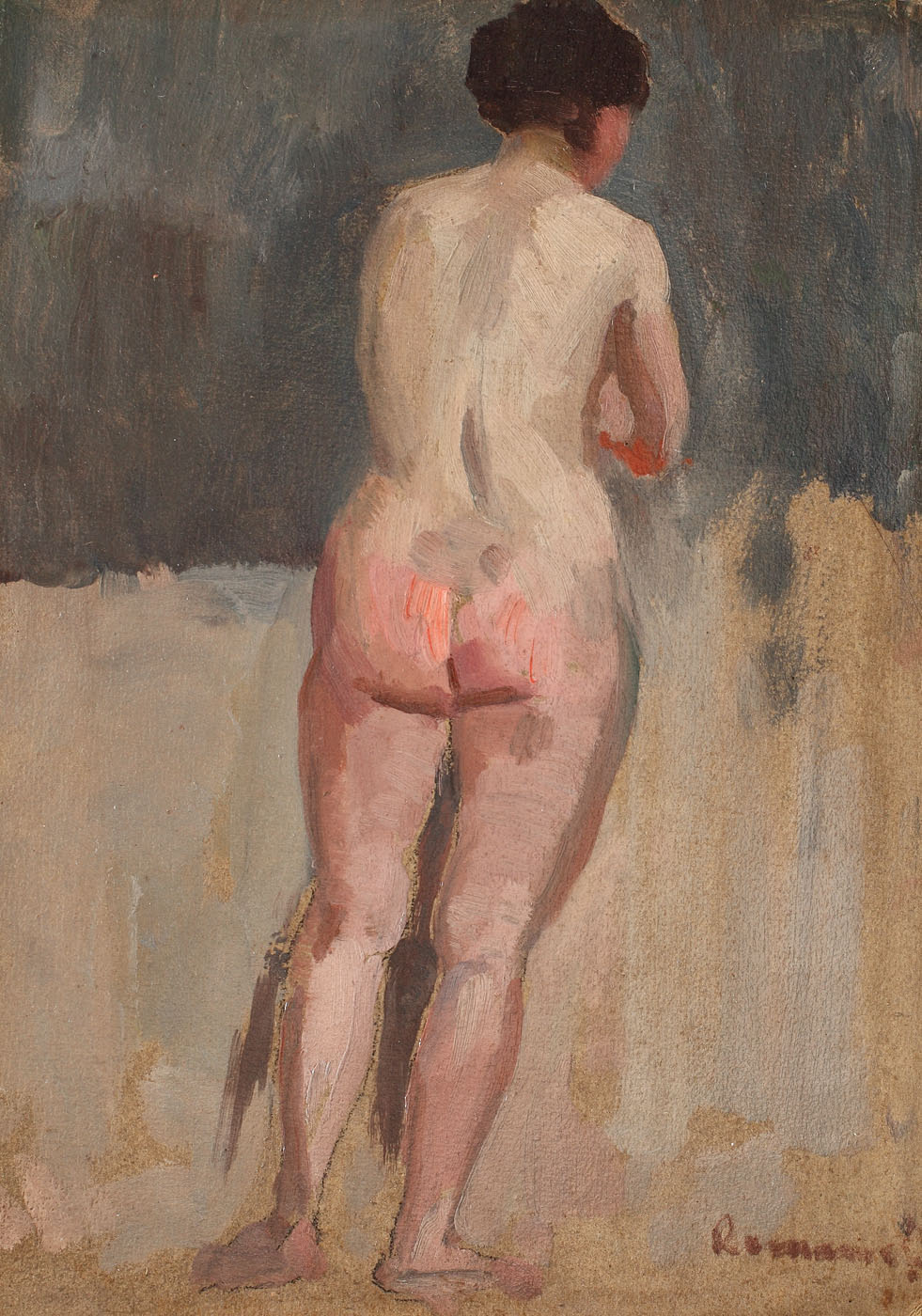 Nud cu spatele