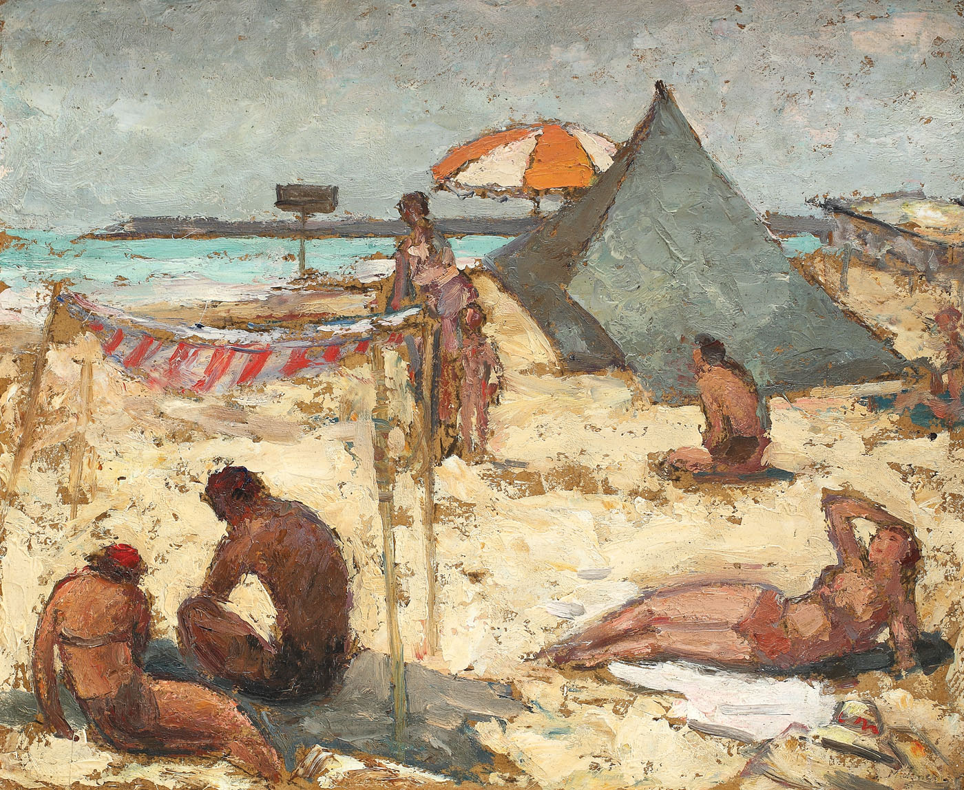 La plajă