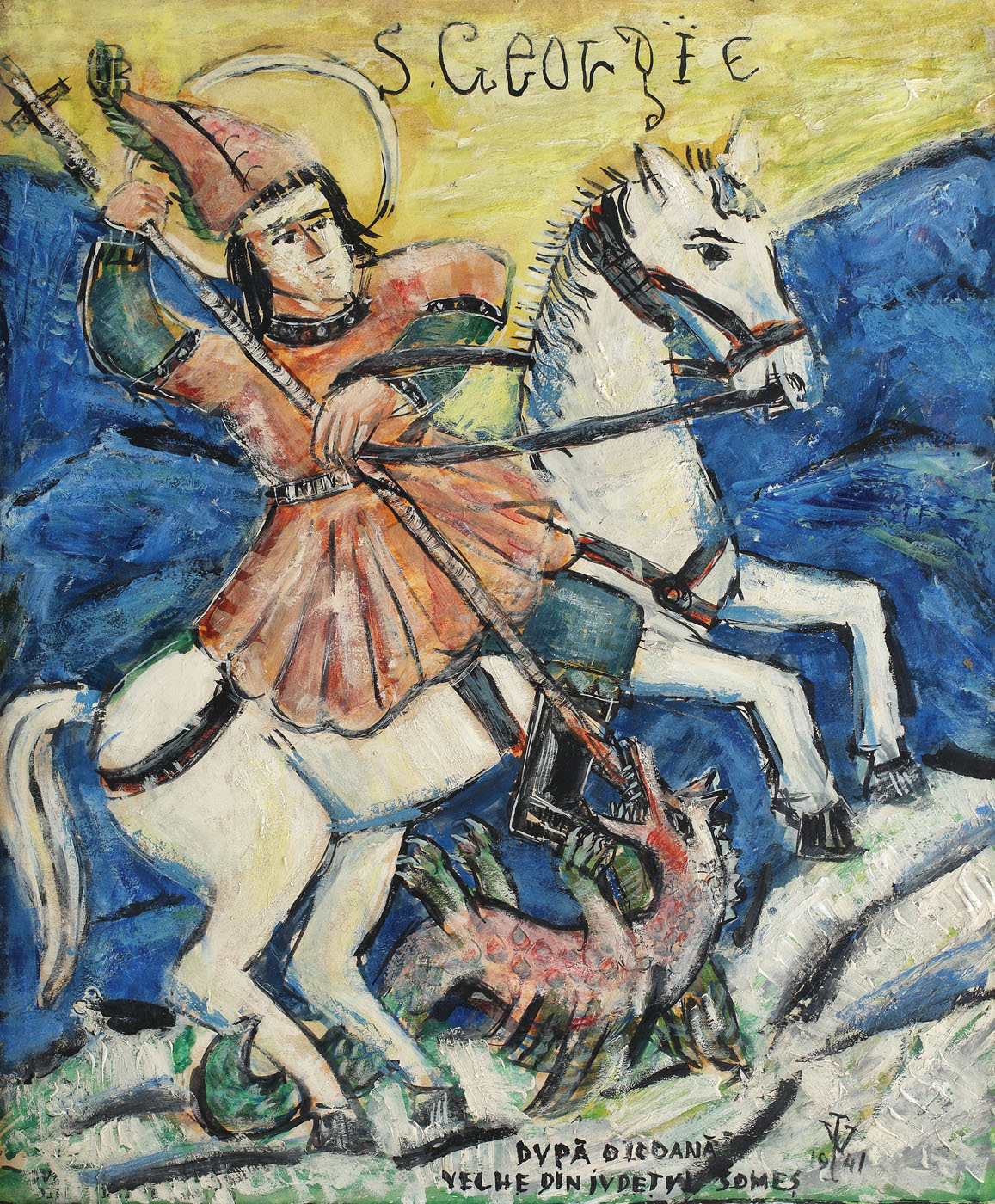 Sfântul Gheorghe omorând balaurul