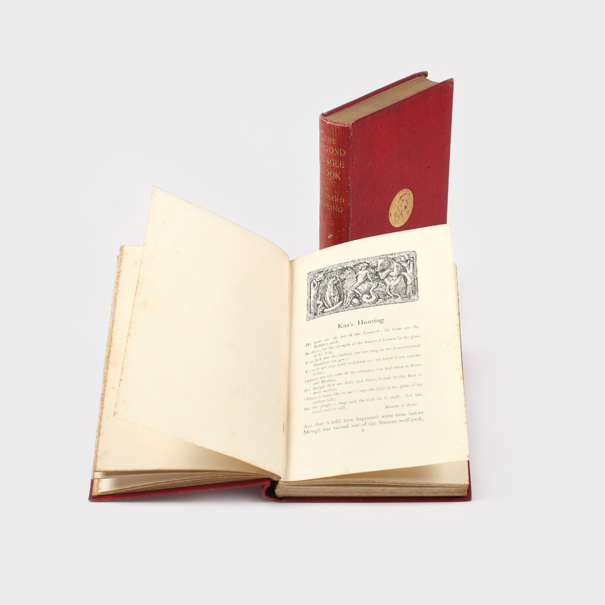 Cartea Junglei, de Rudyard Kipling, Londra, 1902, două volume