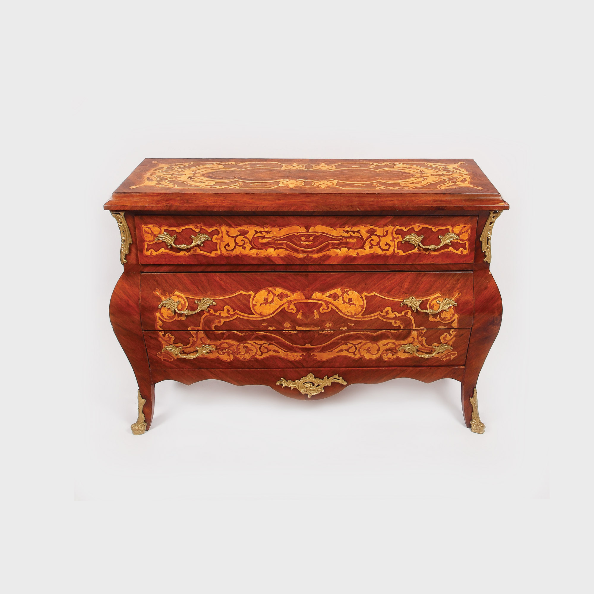 Comodă en arbalète, stil Neo-Rococo, începutul sec. XX
