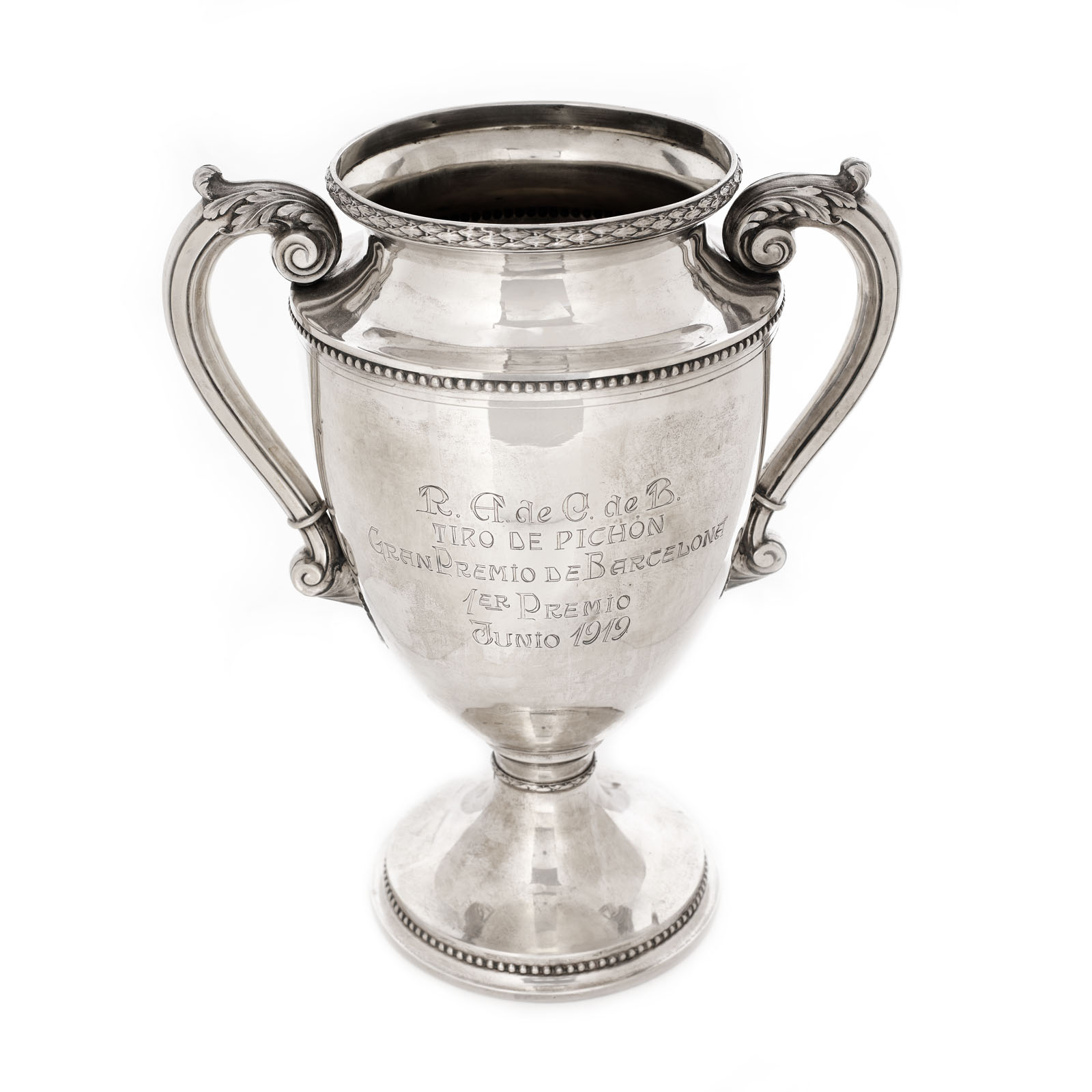 Monumentală cupă-premiu din argint, cca. 1919