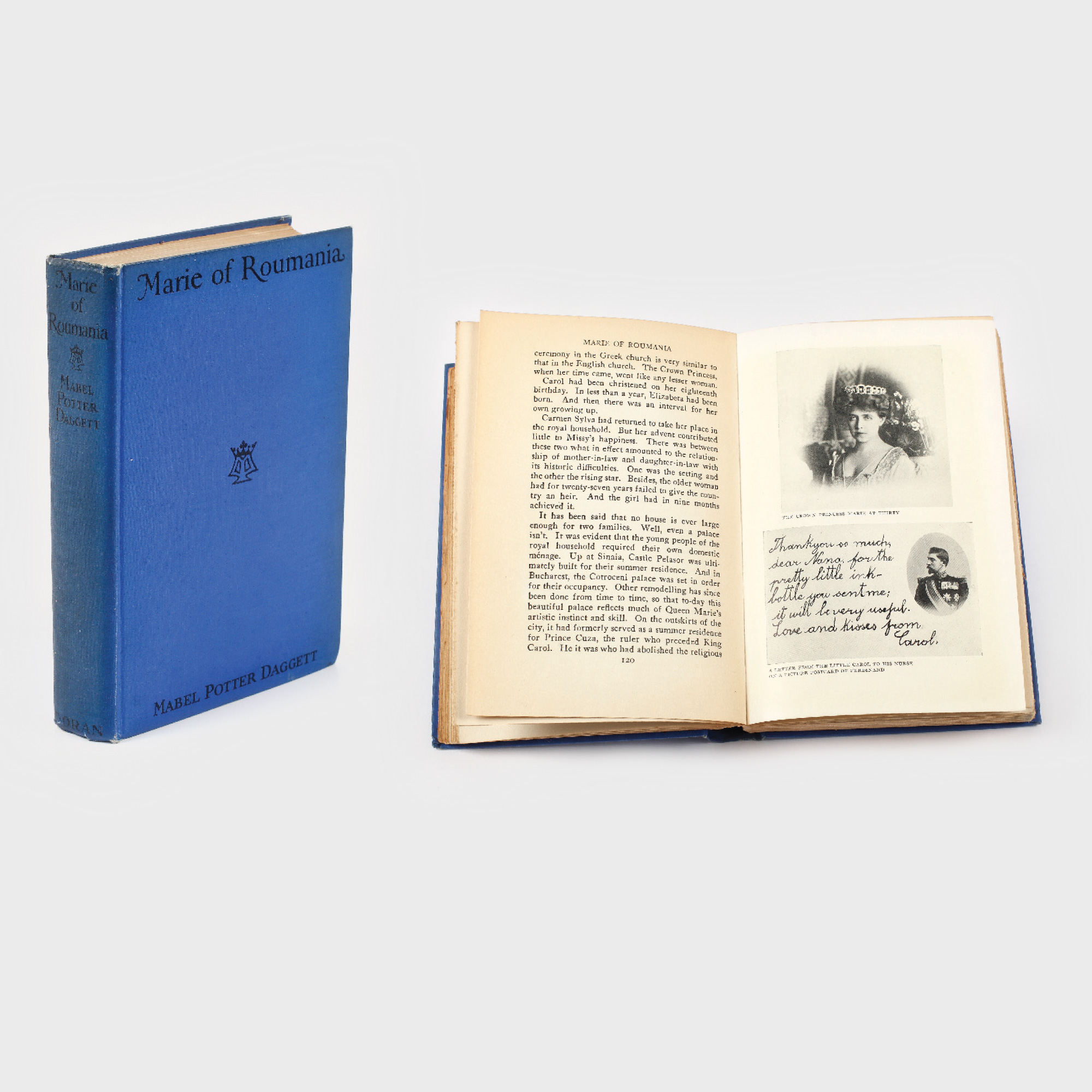 ”Povestea intimă a unei Regine radiante, Maria a României”, de Mabel Potter Daggett, New York, 1926