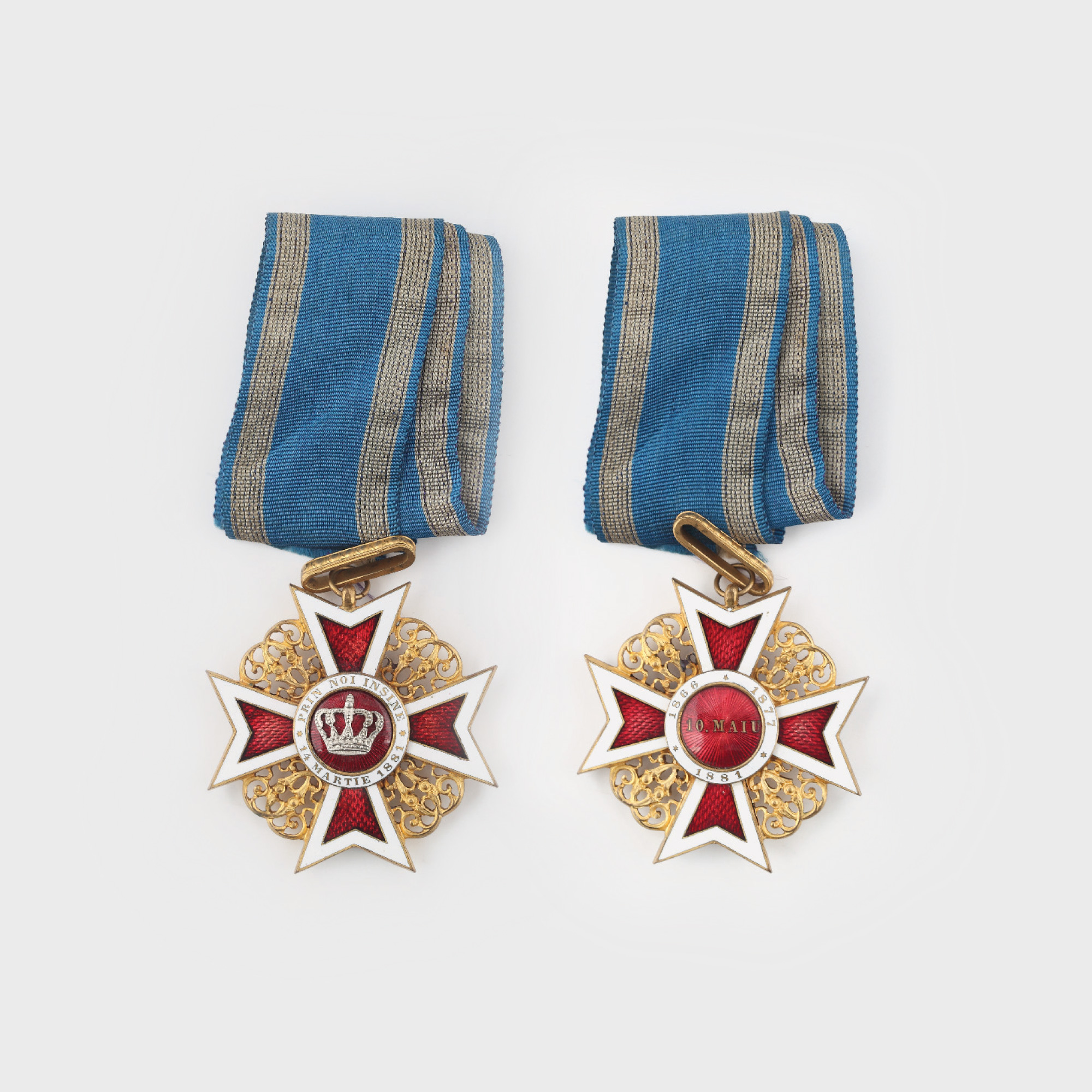 Ordinul "Coroana României", în grad de comandor, tip civil, model 1916