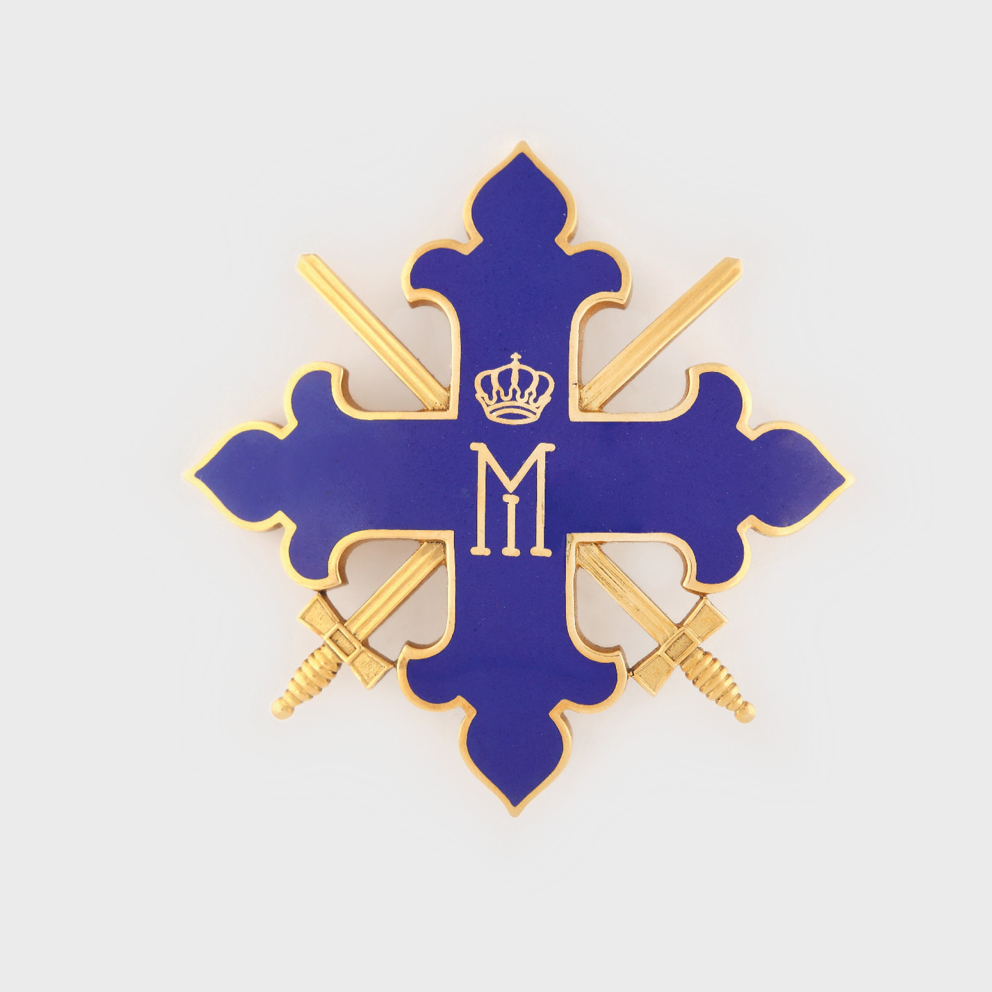 Ordinul "Mihai Viteazul", clasa I, din aur, cel mai înalt ordin românesc acordat pentru fapte de vitejie pe câmpul de luptă, model 1944