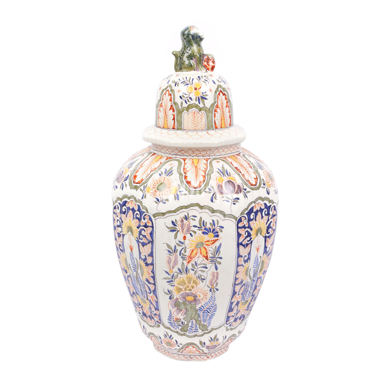 Lowys Fictoor polychrome vessel, made of Delft ceramics, the beginning of the 18th century, rare collectible