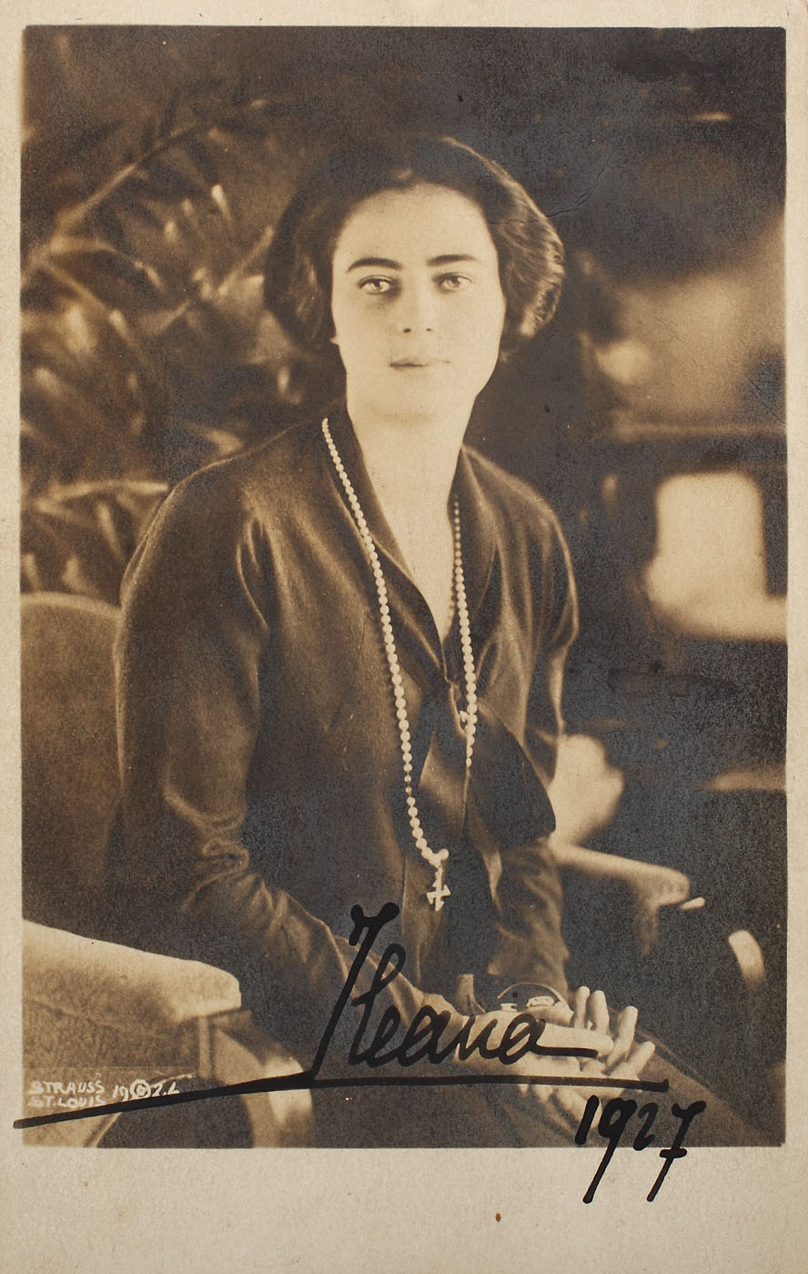 Carte poștală, Principesa Ileana, purtând semnătura olografă, 1927