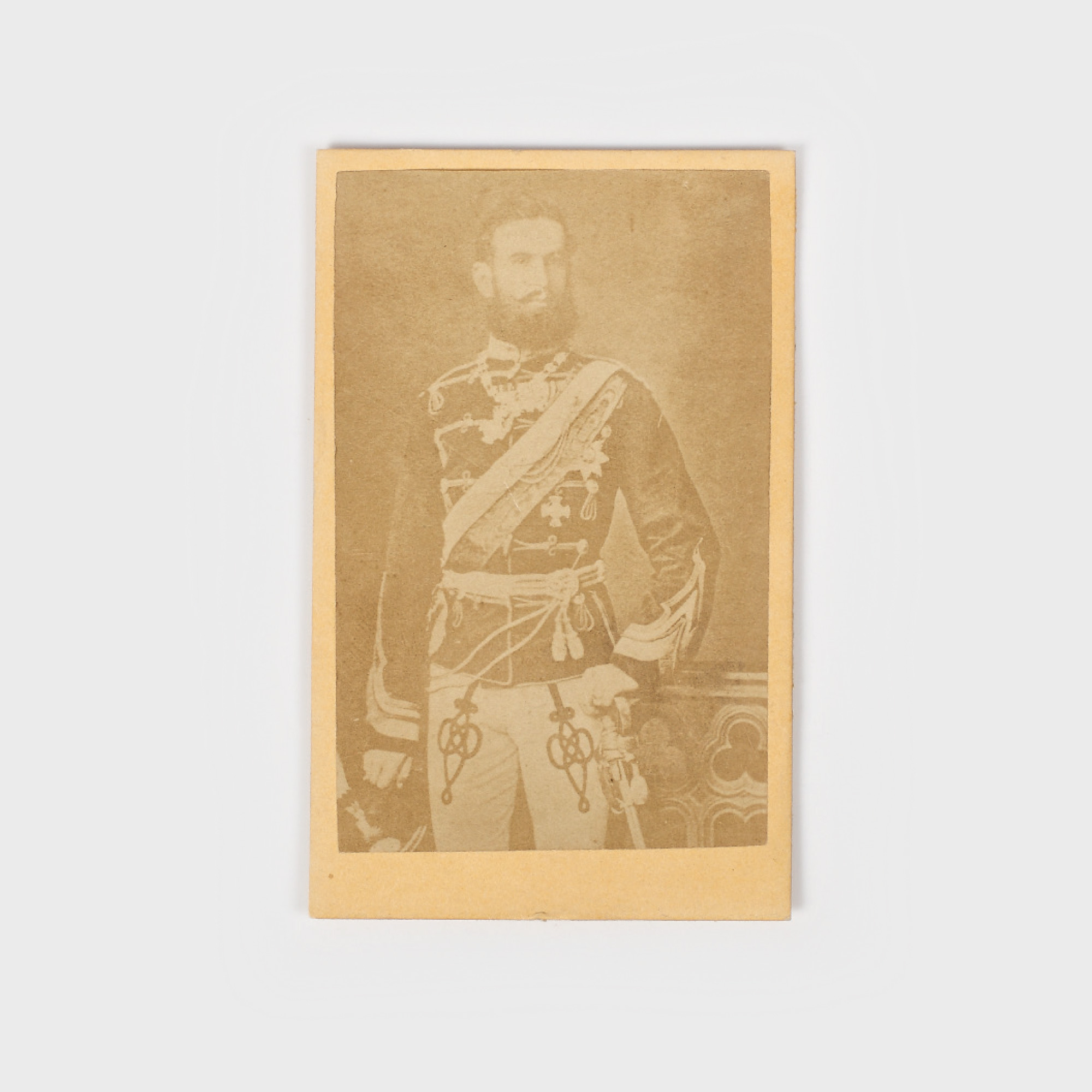 Fotografie a Domnitorului Carol I, în calitate de Conducător al Armatelor Române în Războiul de Independență, 1877