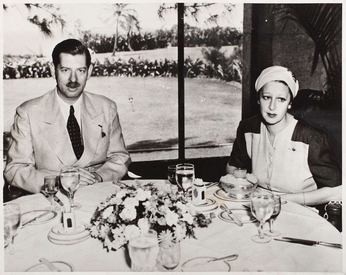 Fotografie de presă, Regele  Carol al II-lea și Elena Lupescu în Havana, 1941