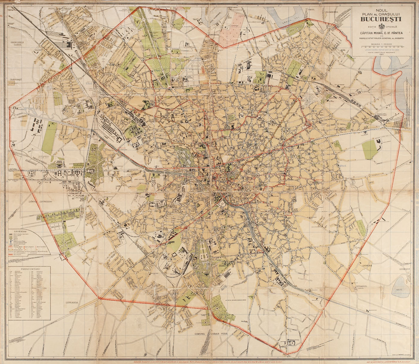 "Noul plan al orașului București" sub domnia Regelui Ferdinand I, 1921