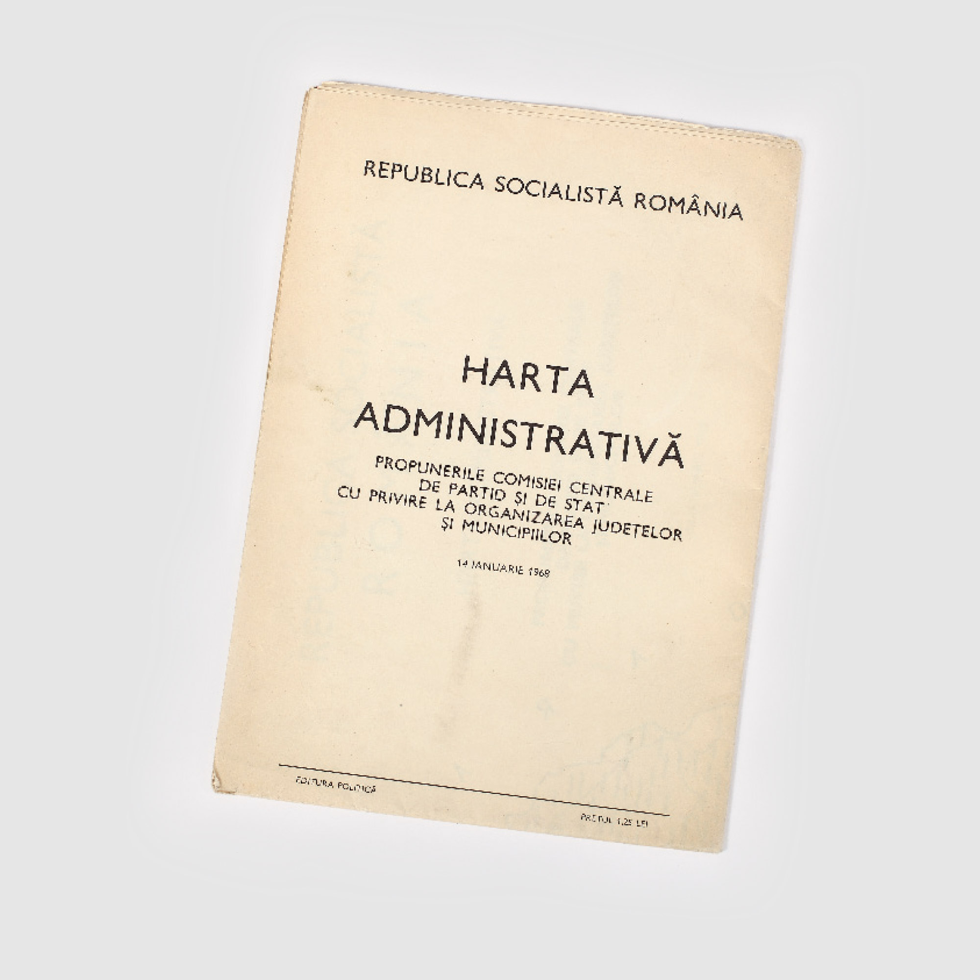 Harta administrativă a R.S.R, Propunerile Comisiei Centrale de Partid și de Stat pentru organizarea județelor și municipiilor, 14 ianuarie 1968