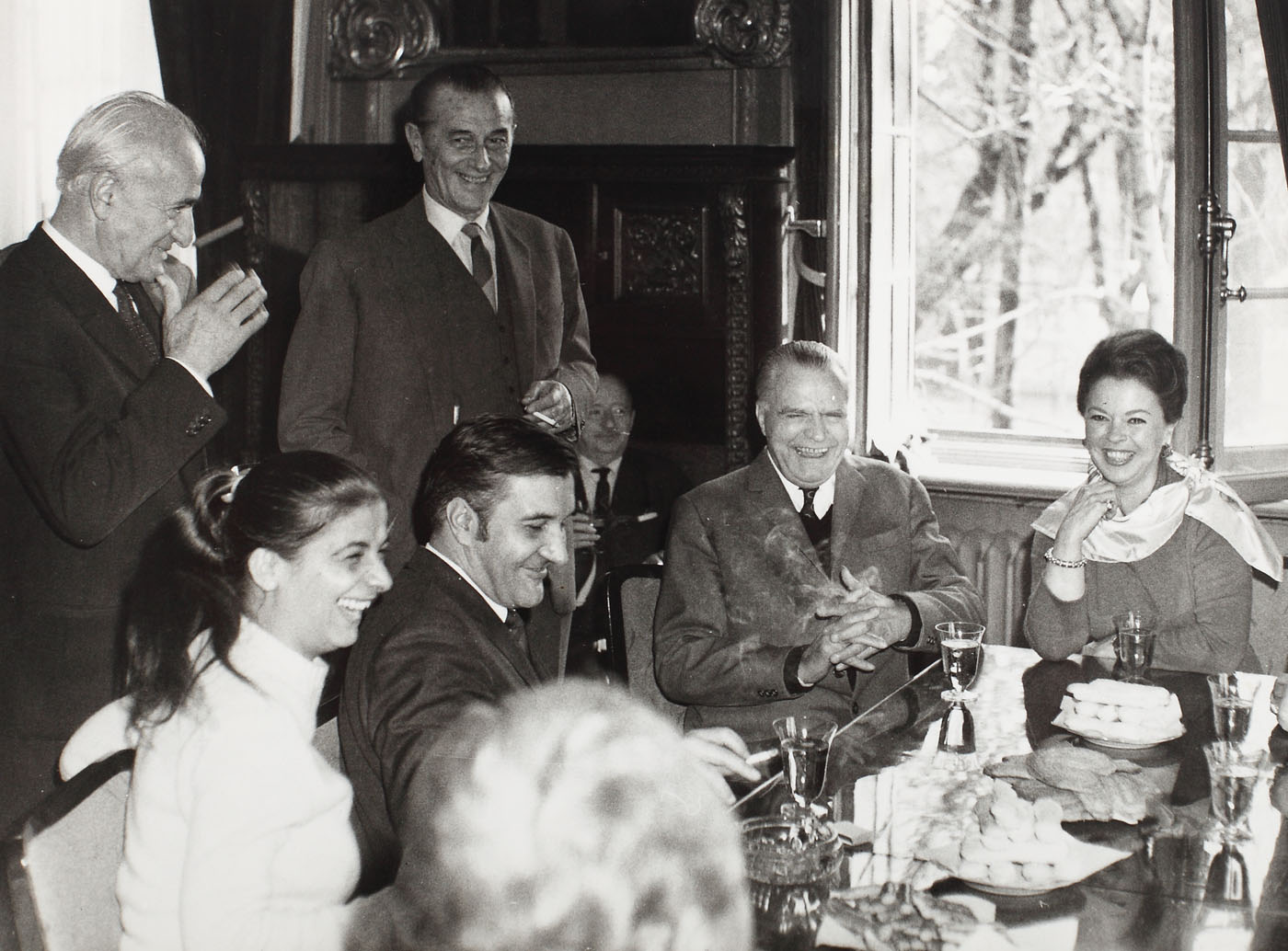 Radu Boureanu împreună cu Zaharia Stancu și Shirley Temple, anii '70