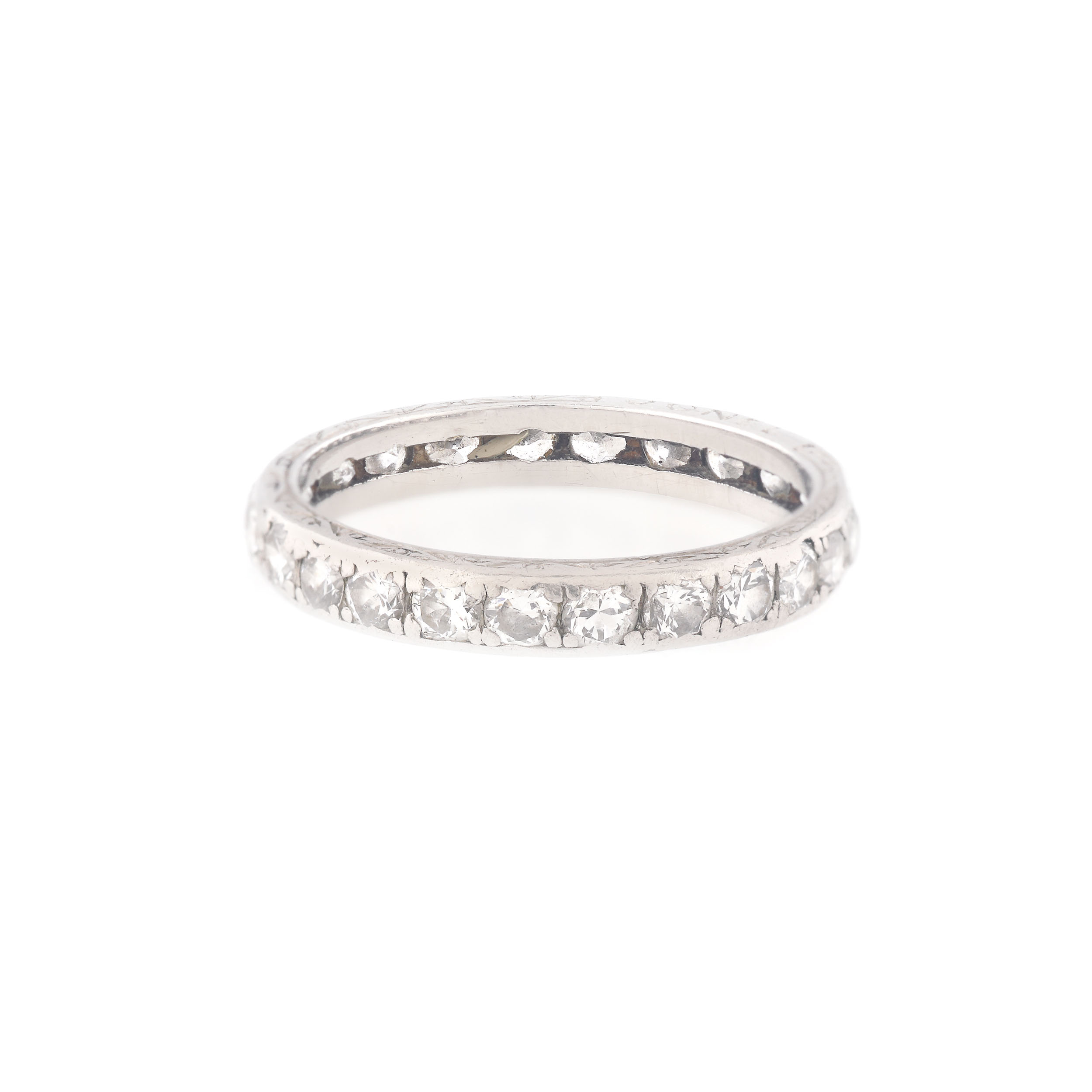 "Infinity" - inel din platină, decorat cu diamante, cca. 1920-1930