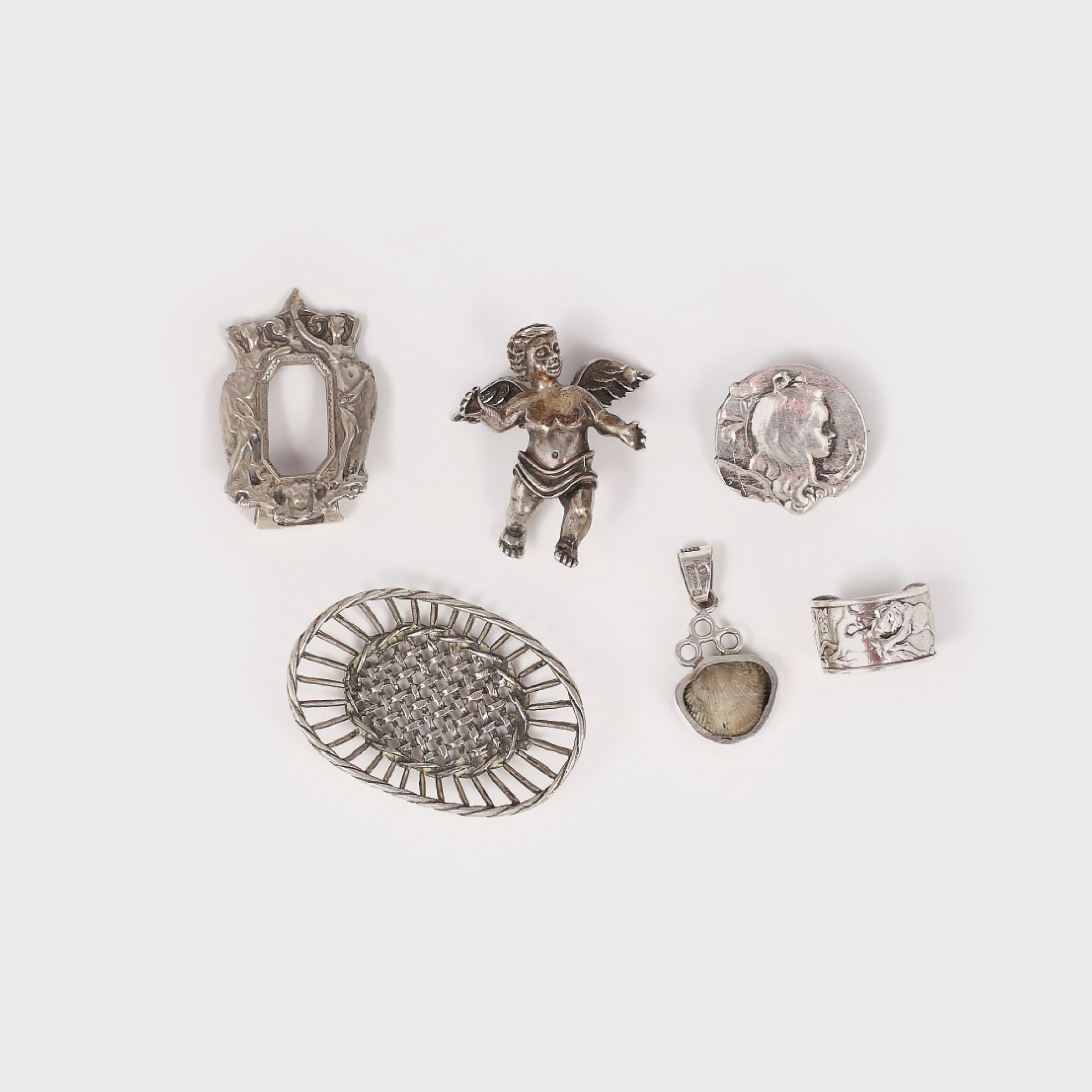 Colecție de 6 miniaturi diverse, din argint