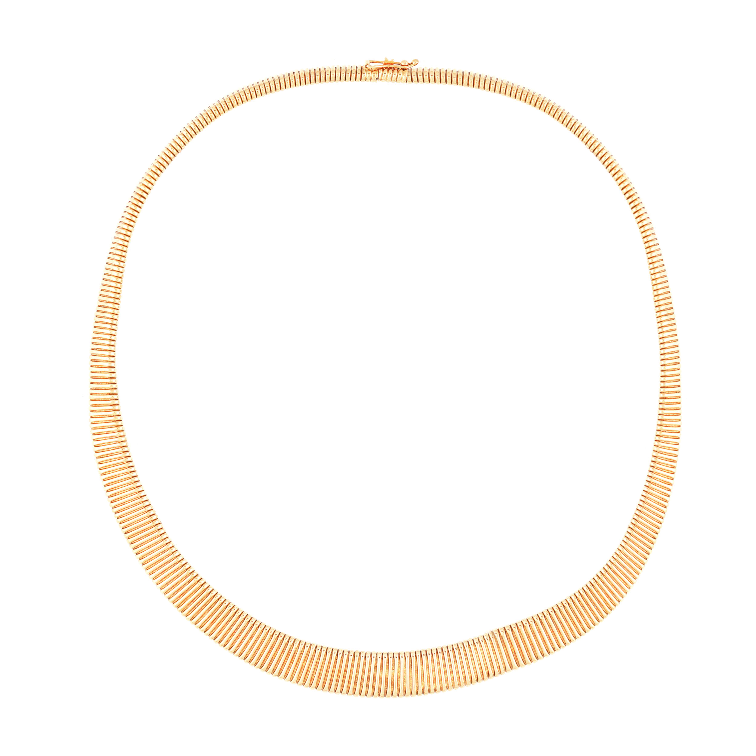 Red gold necklace