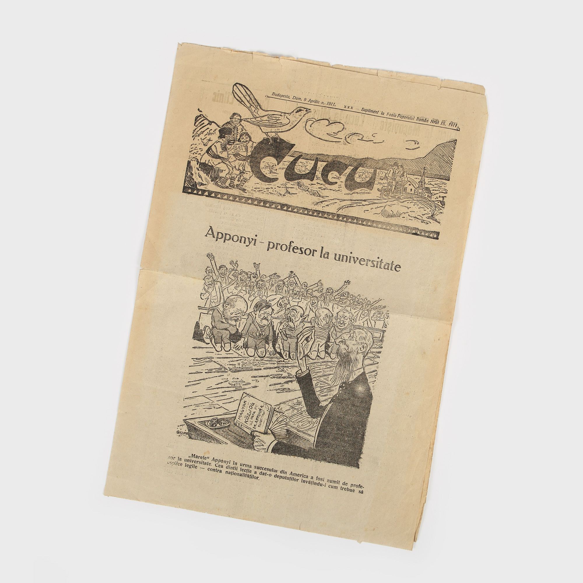 Suplimentul ziarului "Foaia Poporului Român", revista "CUCU", Nr. 15, 1911, Budapesta
