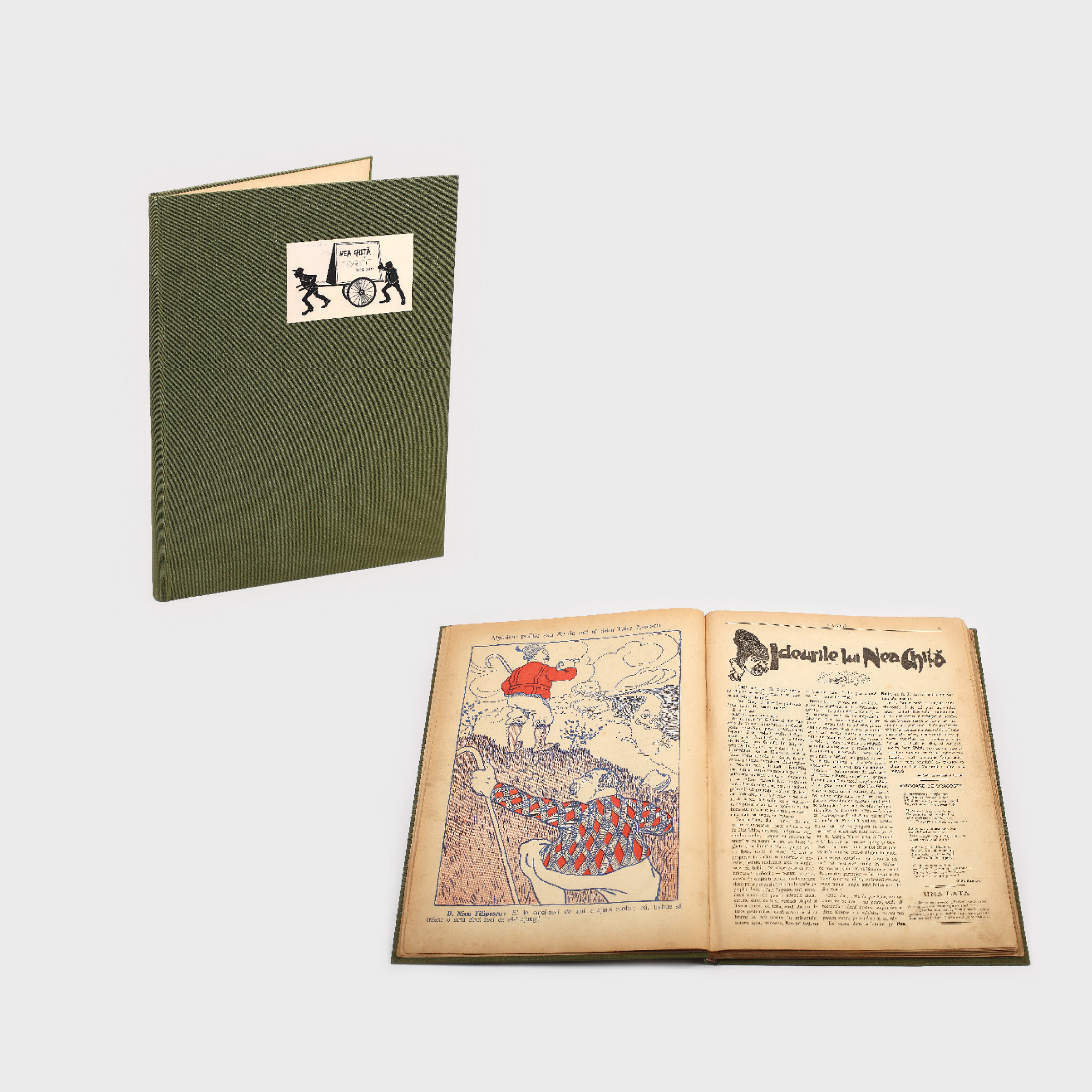 Gazeta "Nea Ghiţă", colegat cuprinzând anul I (nr. I-XVIII), 1908-1909