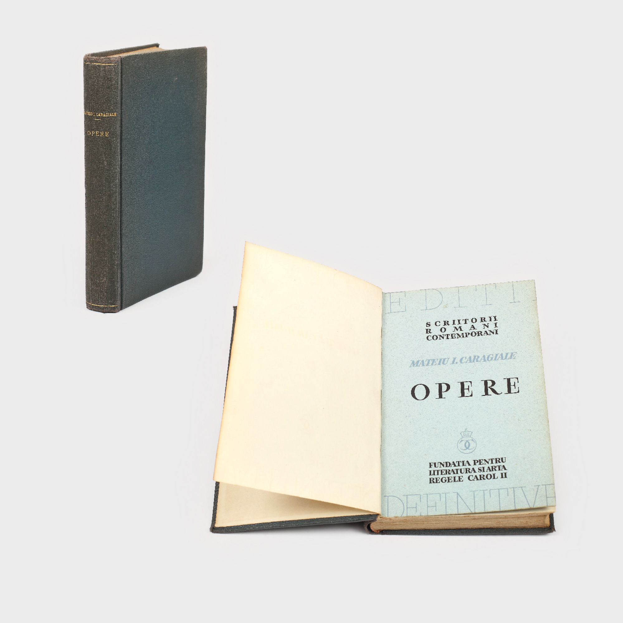 "Opere", de Mateiu Caragiale, exemplar numerotat 524/2200, 1936