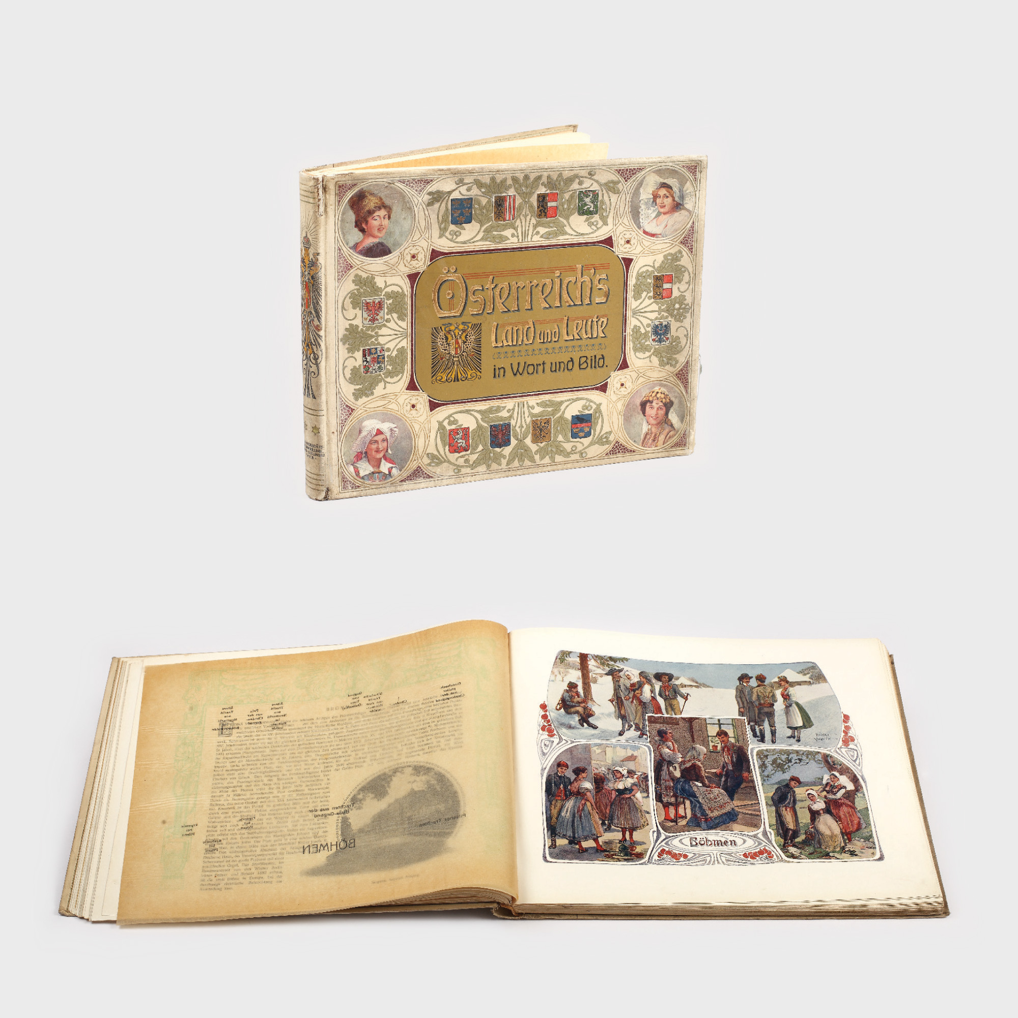 "Austria, Țara și Oamenii, în cuvinte și ilustrații", album de lux, publicat la Viena în 1908