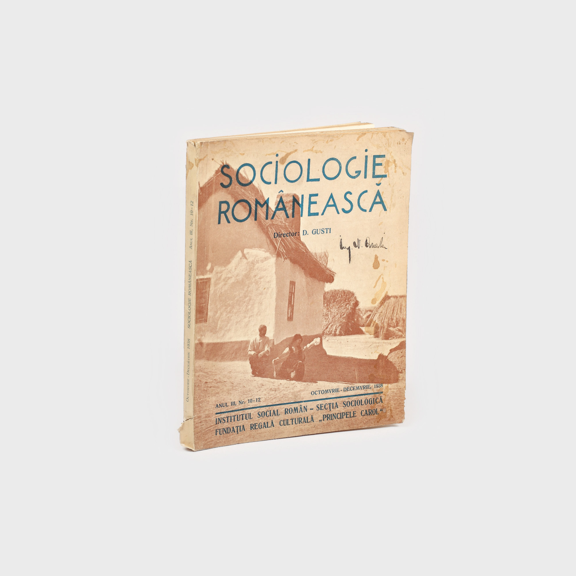 Revista "Sociologie Românească", octombrie-decembrie 1938