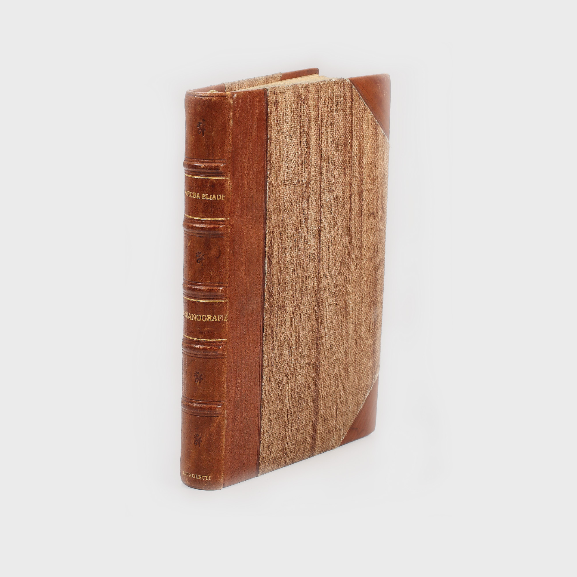 "Oceanografie", de Mircea Eliade, București, 1935, volum de eseuri cu dedicație din partea autorului