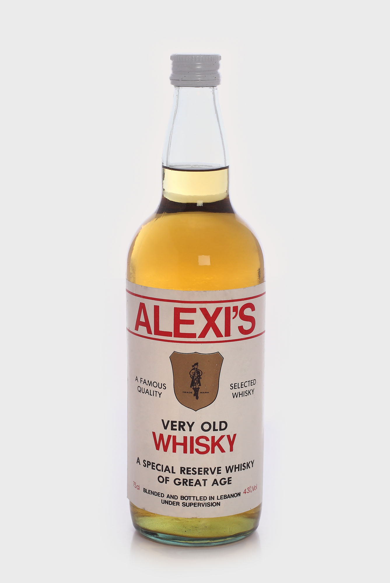 Alexi's blended whisky, Liban, anii '70