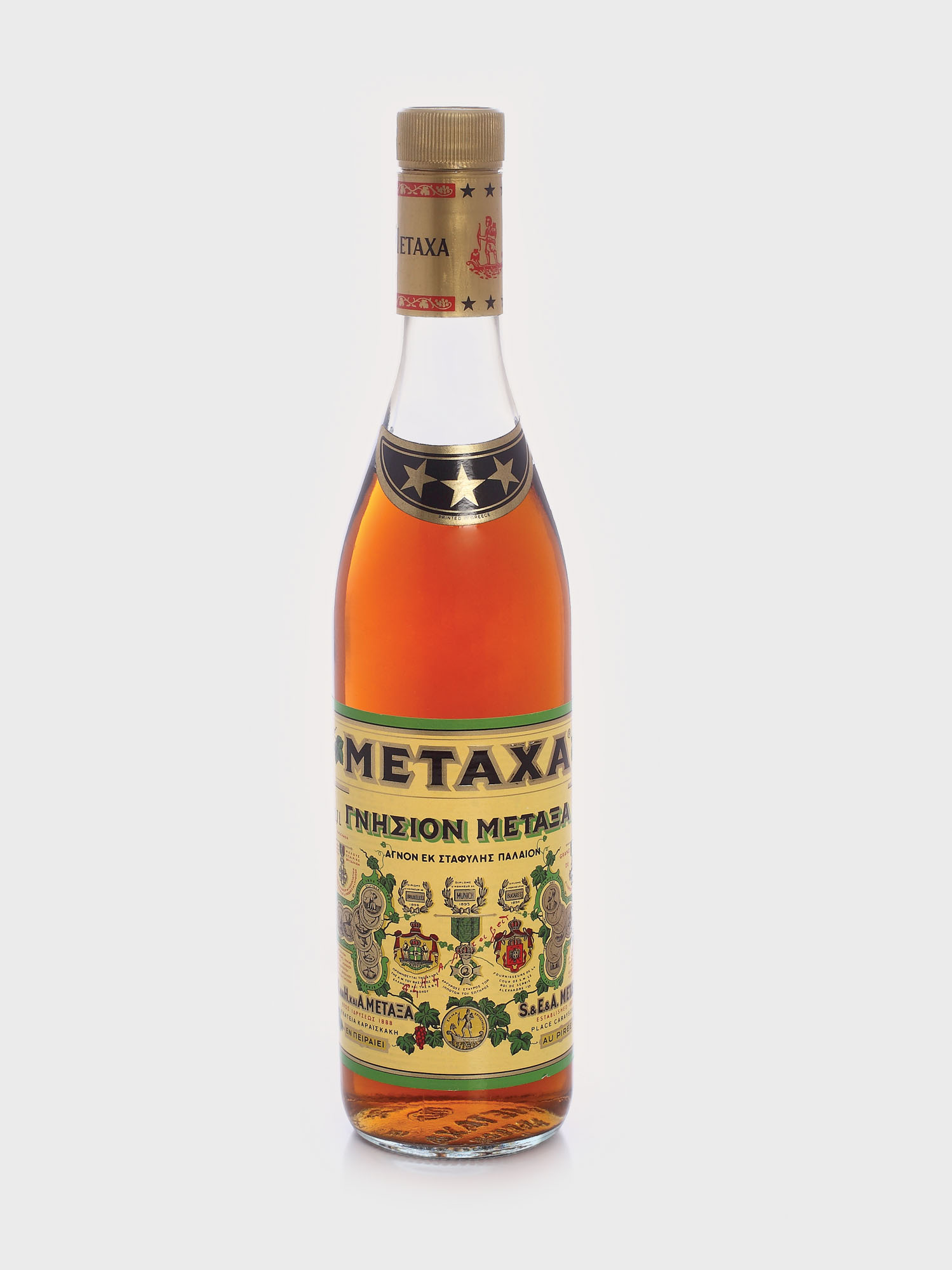 Metaxa brandy, 3 stele, Grecia, anii '70