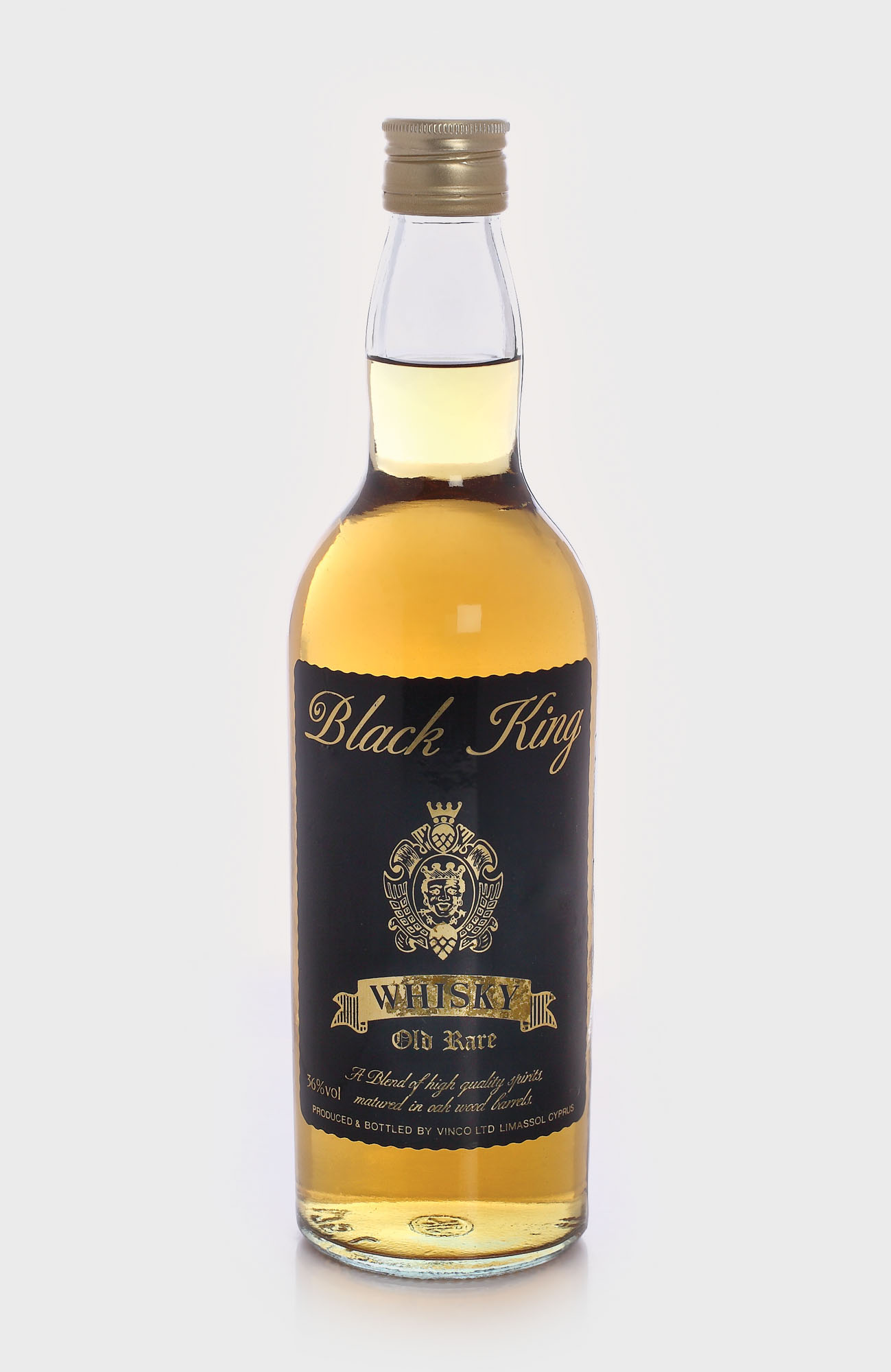 Black King blended whisky, Cipru, anii '70