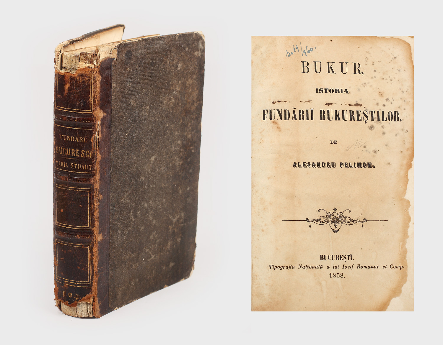 Istoria fundării Bukureștilor, de Alesandru Pellimon, publicată la București în 1858