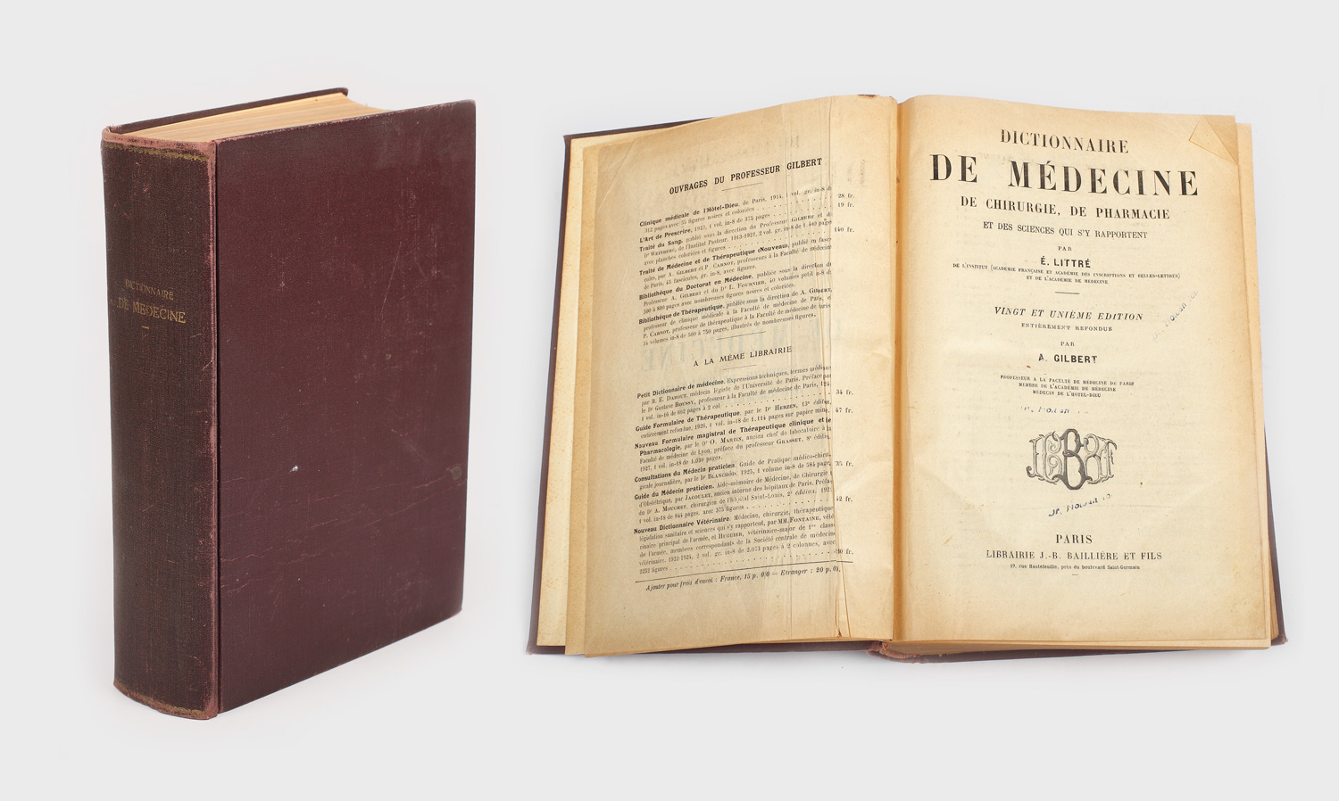 Dicționar de medicină, de chirurgie și de științe relevante, publicat la Paris în 1905
