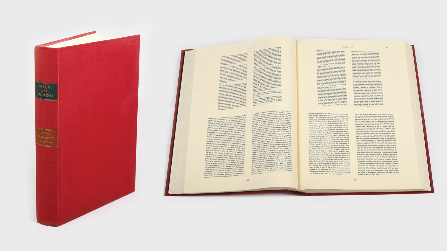 Biblia lui Gutenberg, ediție documentară, prezentare istorică, transcriere, traducere din ebraică în limba franceză de Jean Marie Dodu, 1985