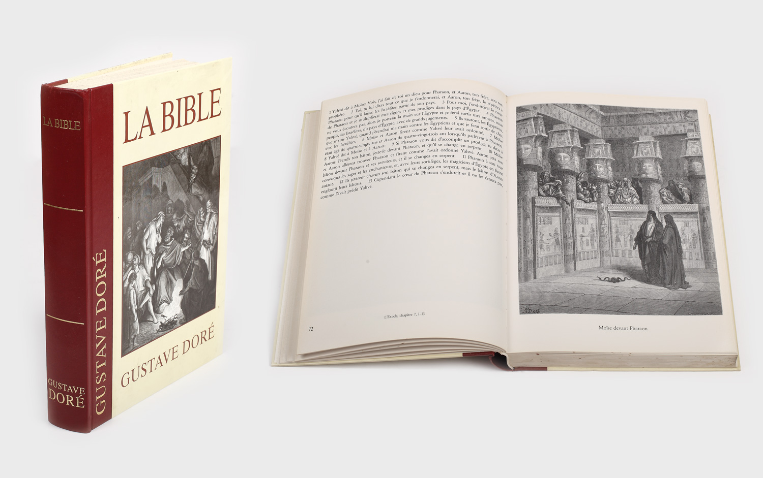 Biblia, ediție în limba franceză, publicată în 1980, cu iliustrații de Gustave Doré, cu extrase din Vechiul și Noul Testament