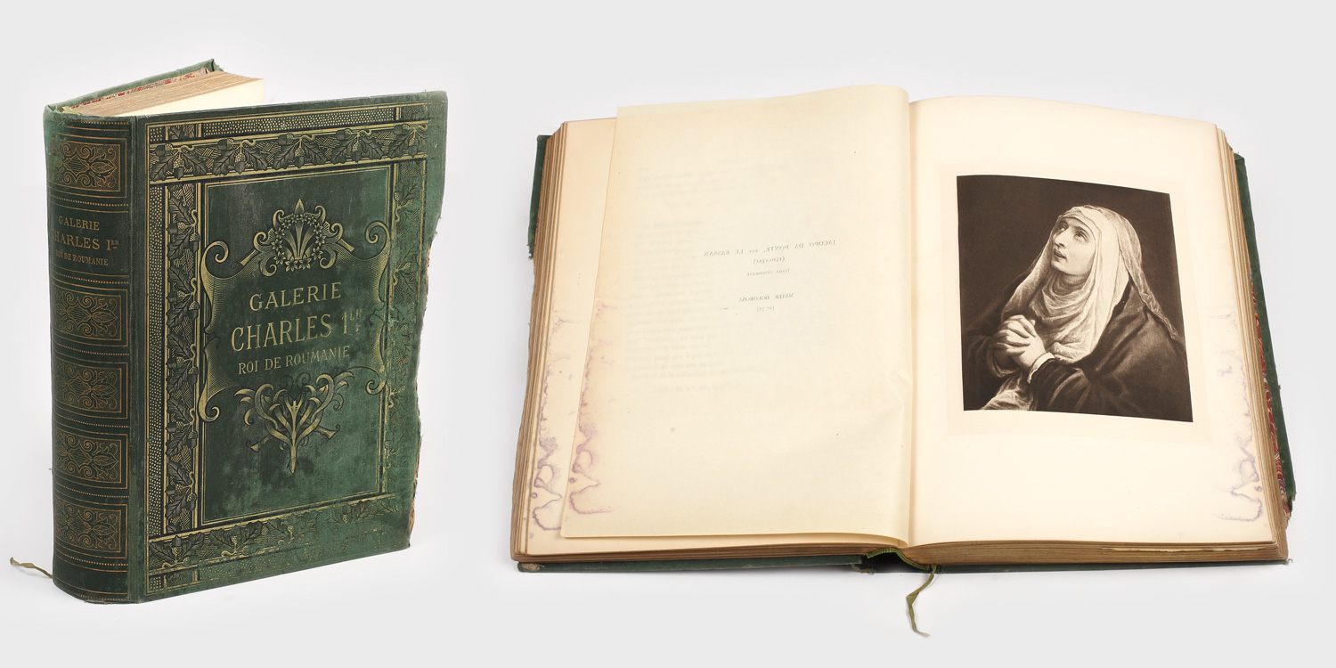 Tablouri vechi din galeria Carol I, Regele României, de Leo Bachelin, Paris, 1898, conținând 74 heliogravuri